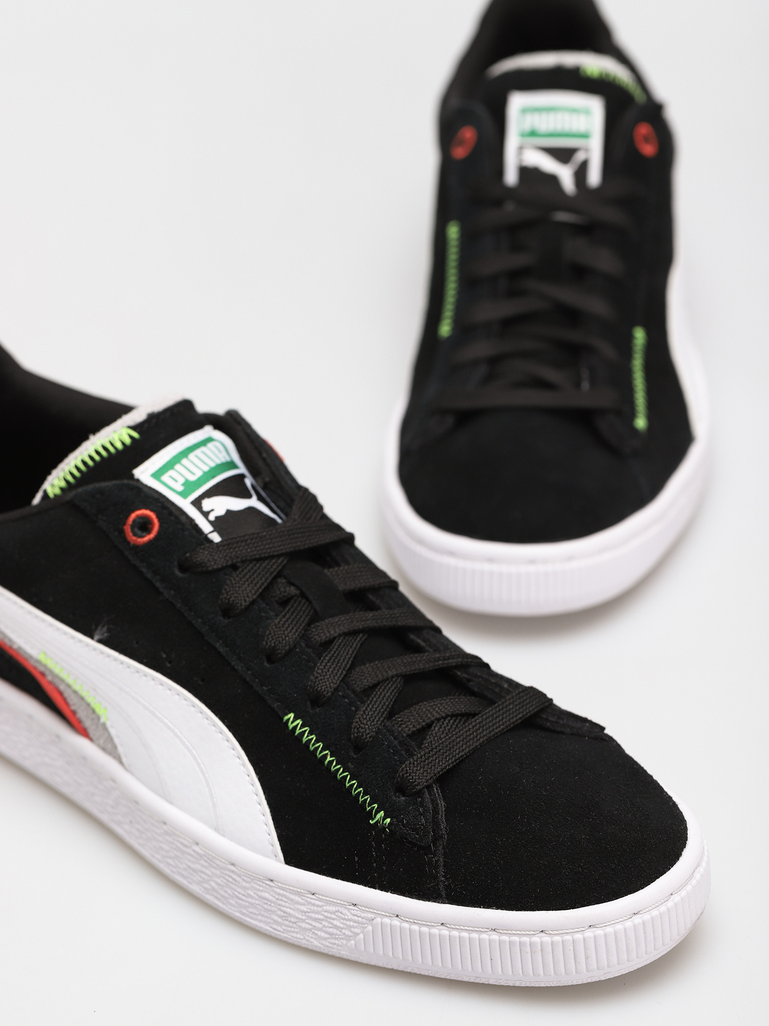 Puma Suede Displaced Cipők (puma black/pwht/harbor mist)