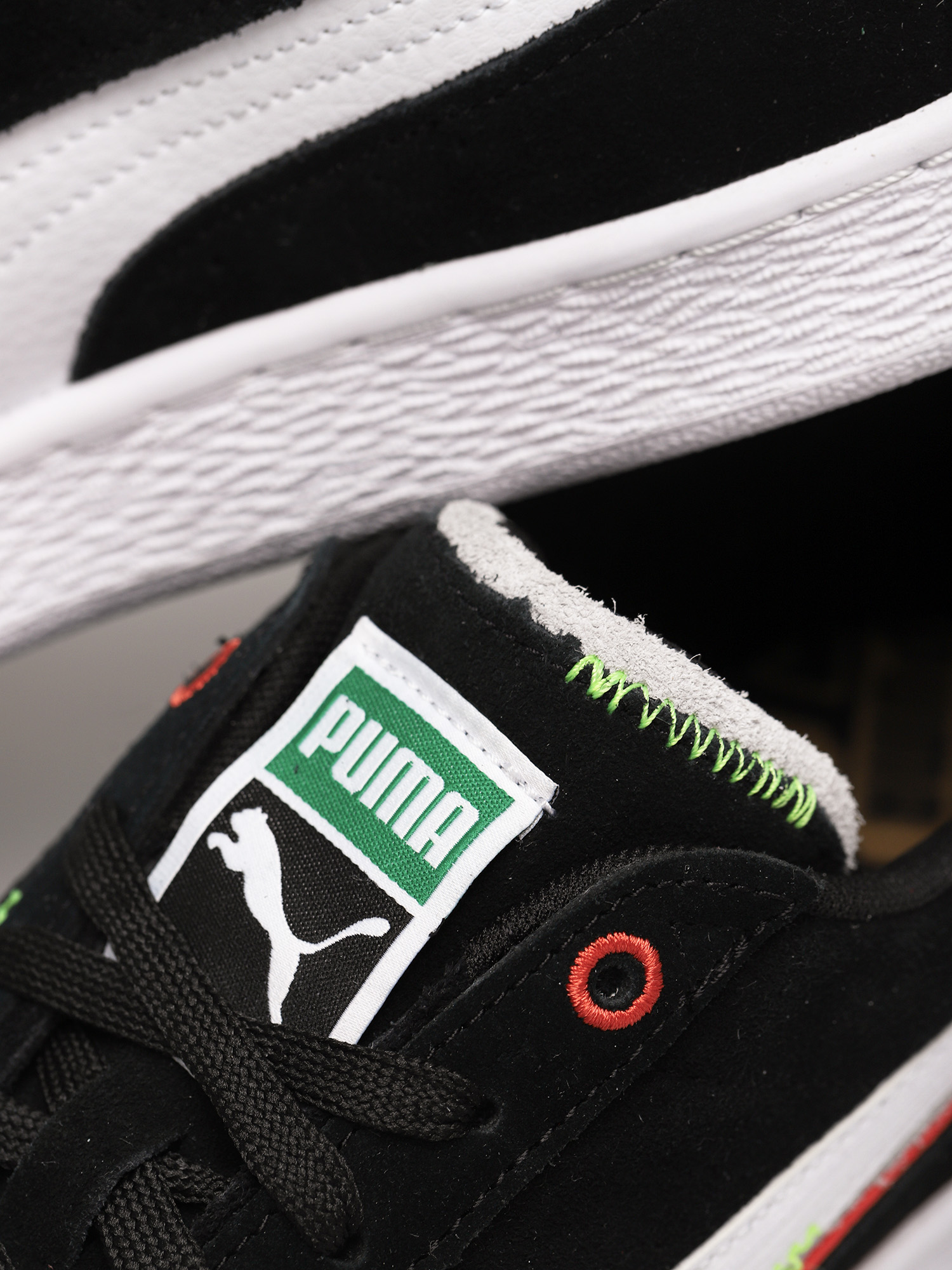Puma Suede Displaced Cipők (puma black/pwht/harbor mist)