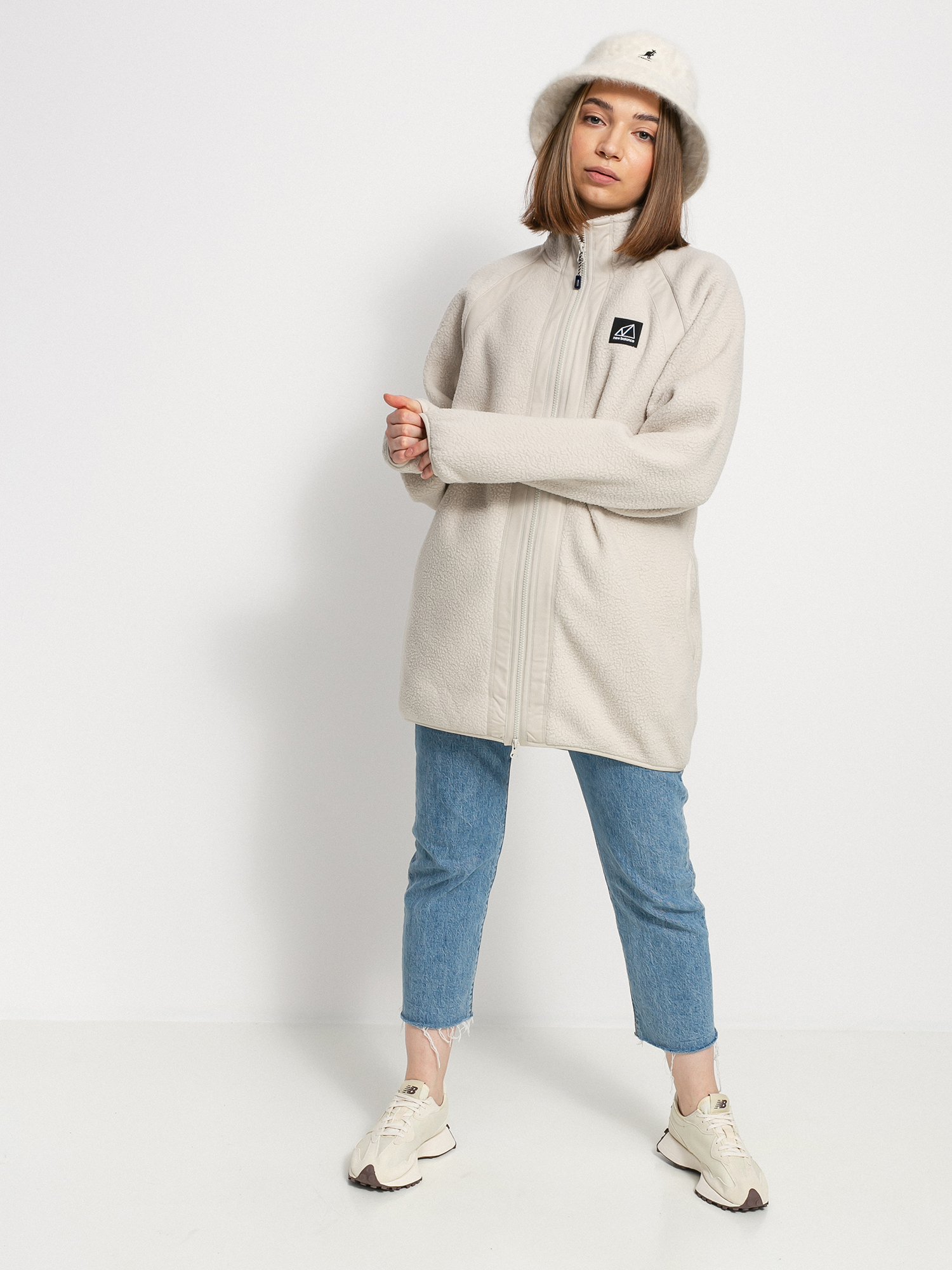 Női New Balance All Terrain Pulóver (timberwolf)