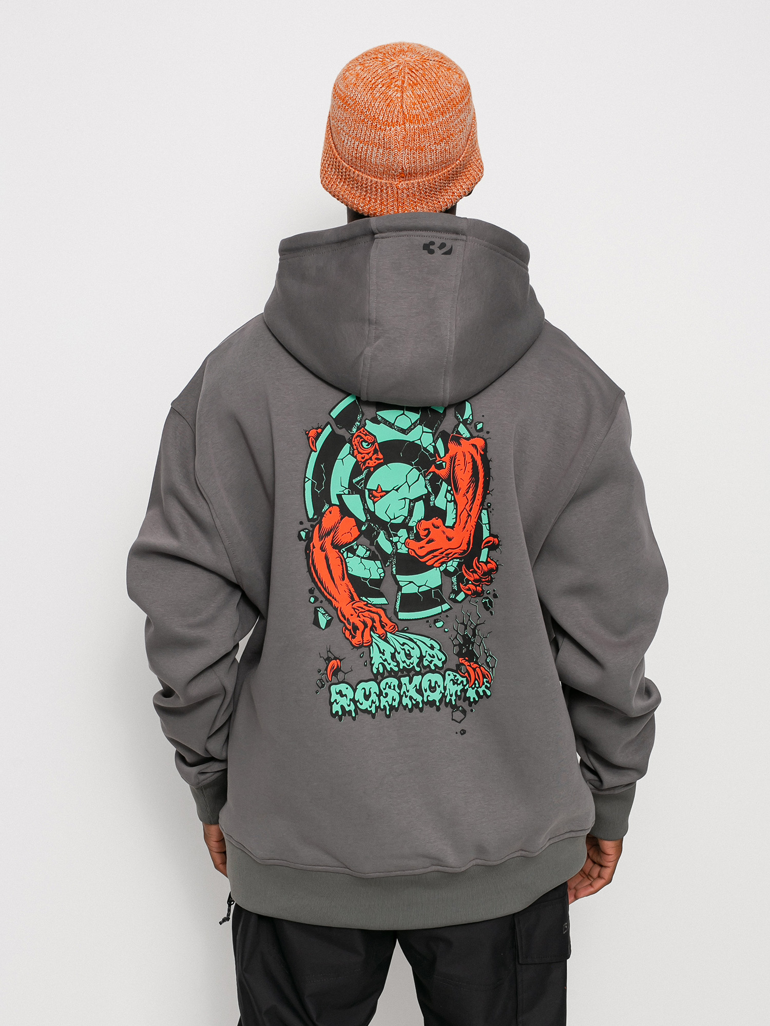 ThirtyTwo Santa Cruz Repel HD Kapucnis pulóver szürke (charcoal)