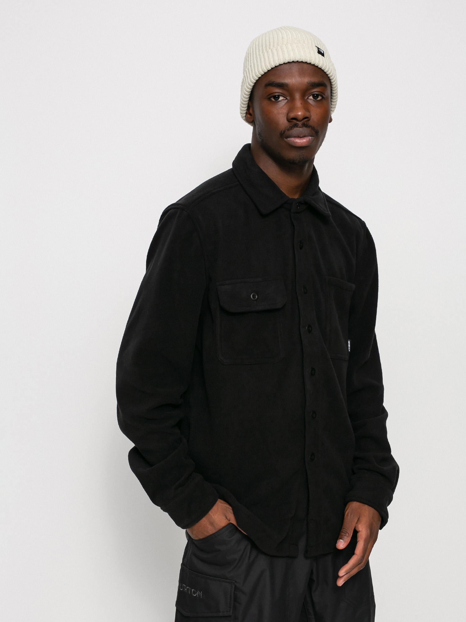 Férfi ThirtyTwo Rest Stop Shirt Ing (black)