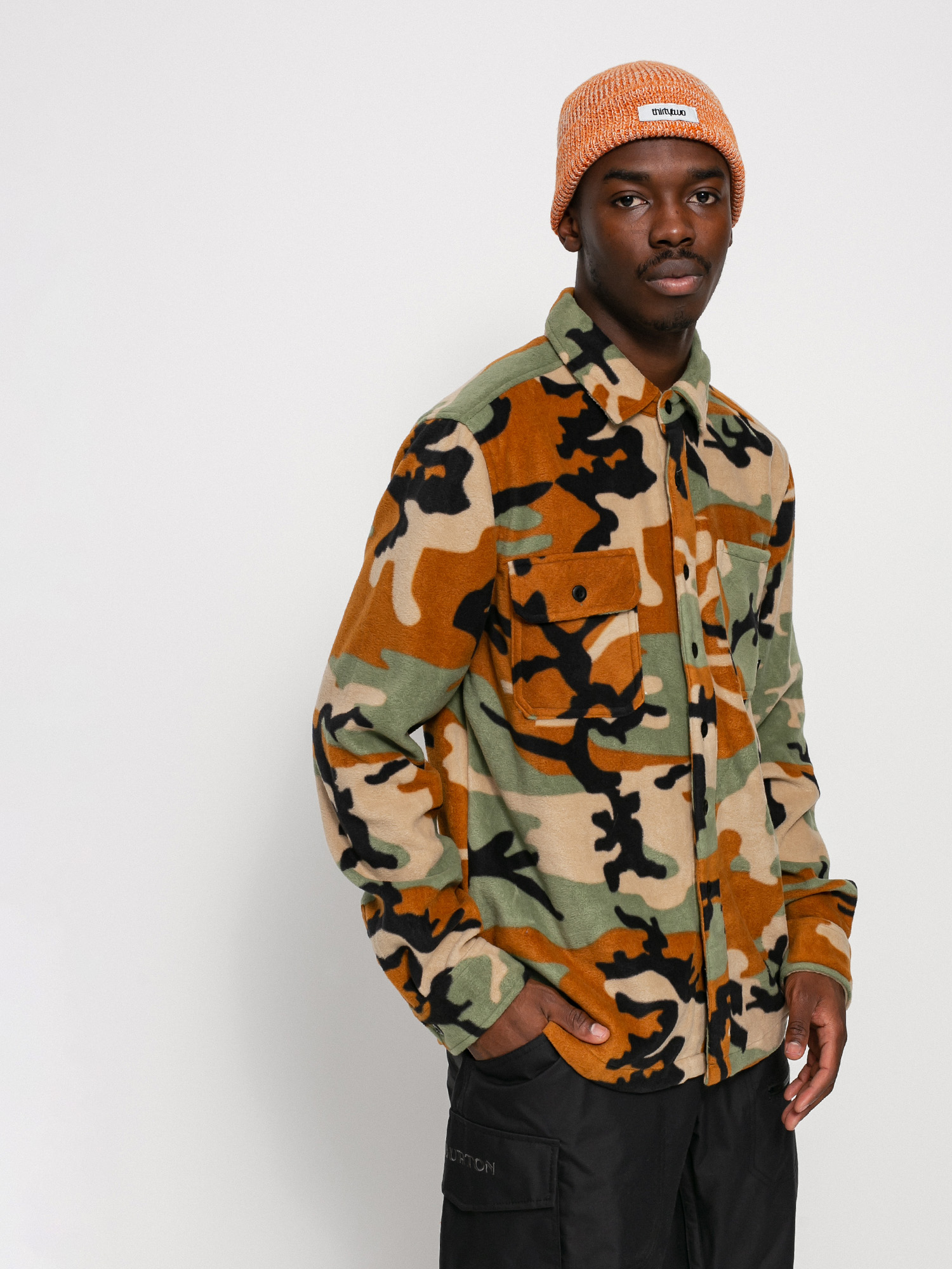 Férfi ThirtyTwo Rest Stop Shirt Ing (camo)