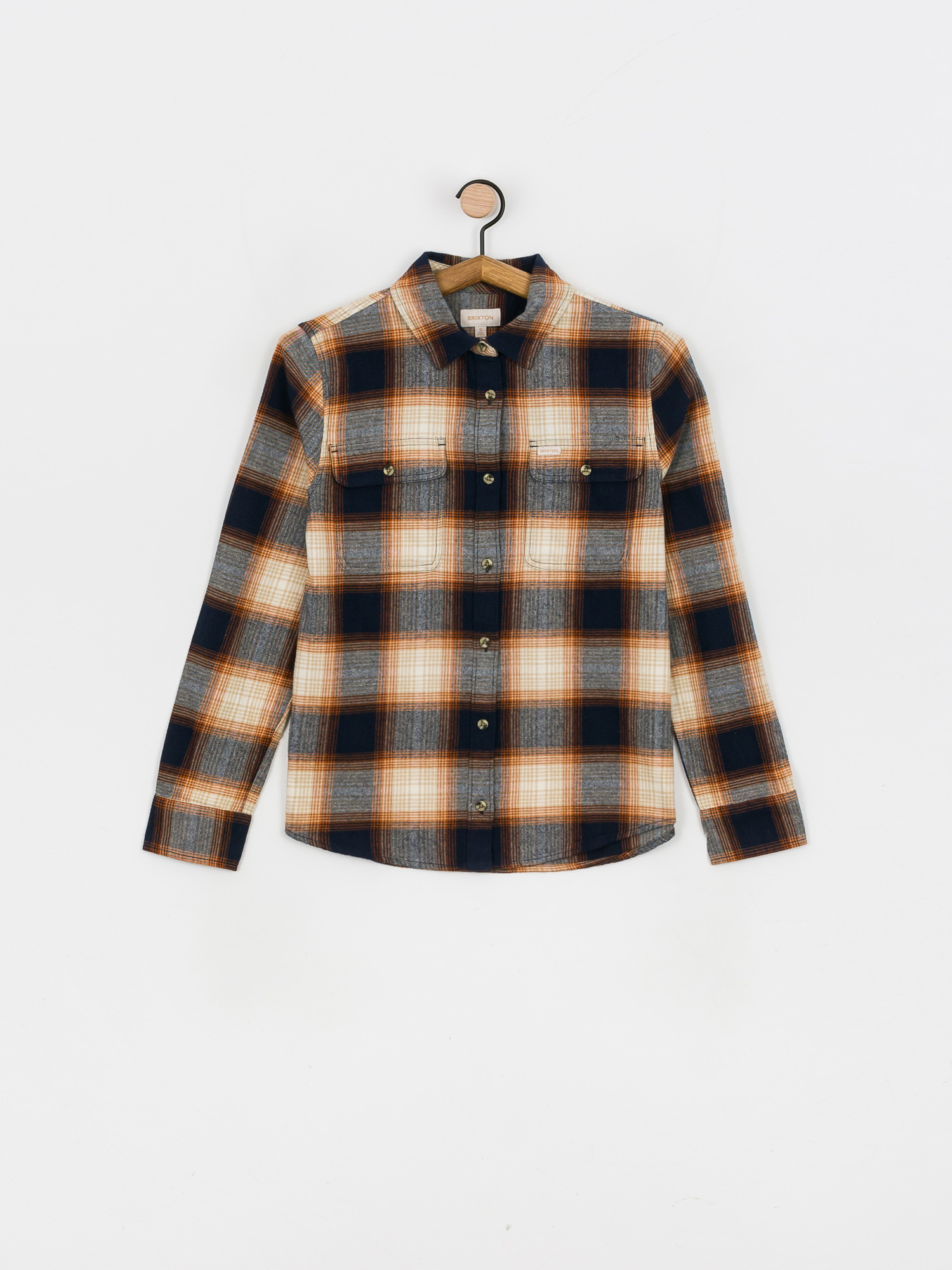 Brixton Bowery Stt Flannel Ls Ing Wmn (navy)