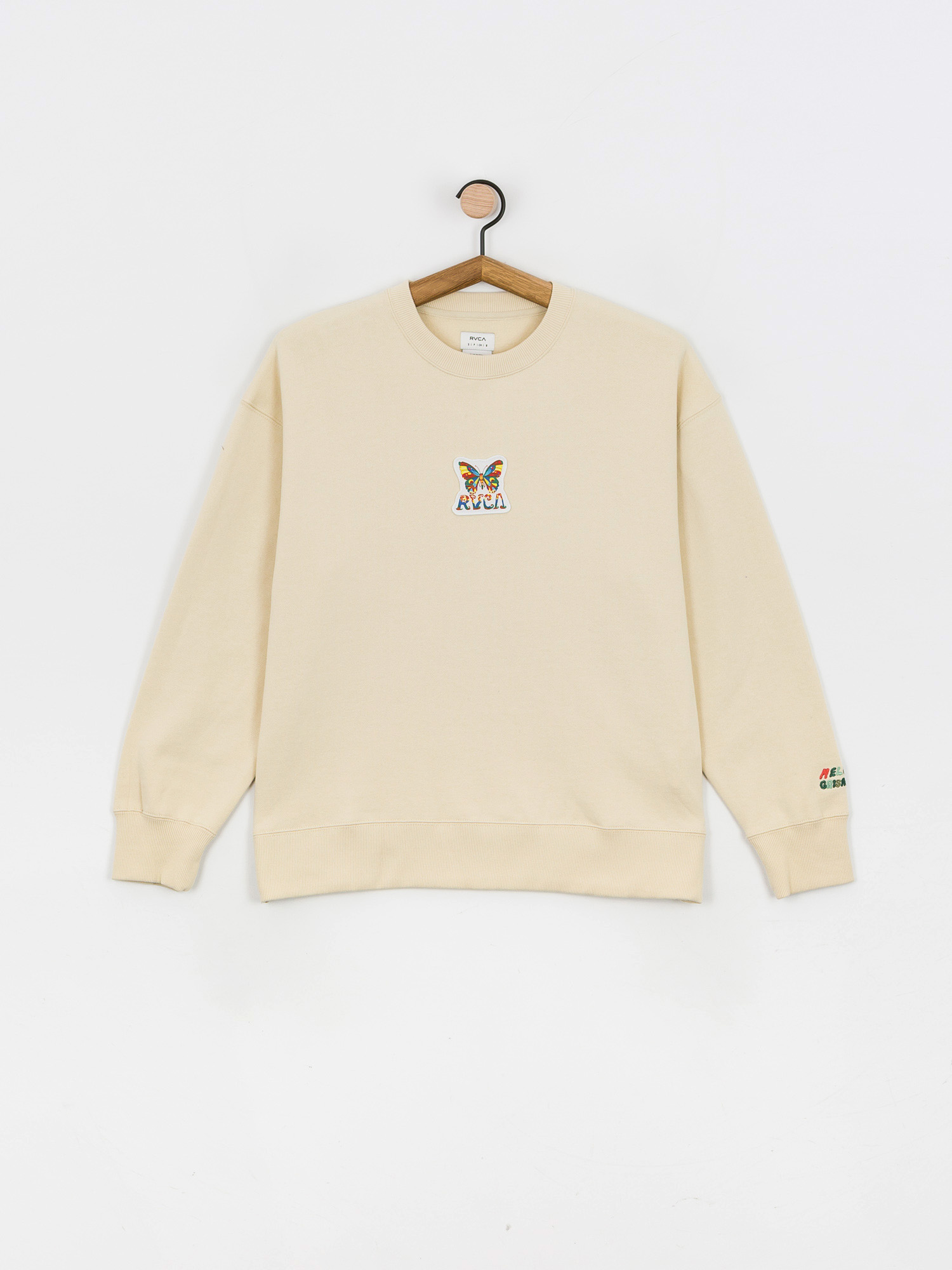 RVCA Mel G Flutter Crew Pulóver Wmn (birch)