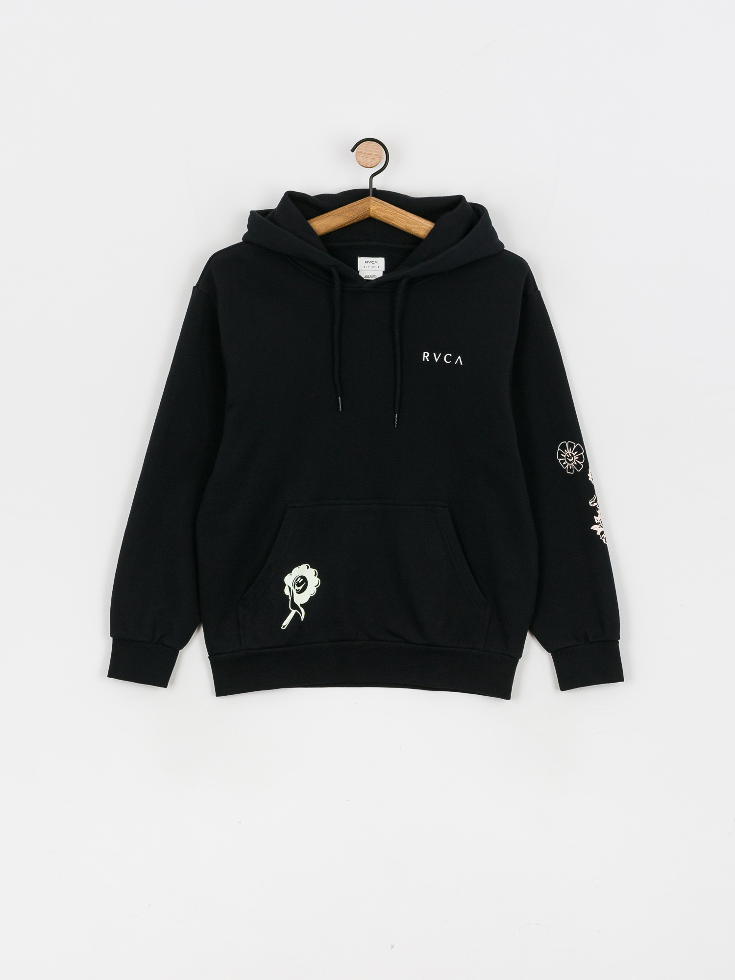 RVCA Mash Up HD Kapucnis pulóver Wmn (black)
