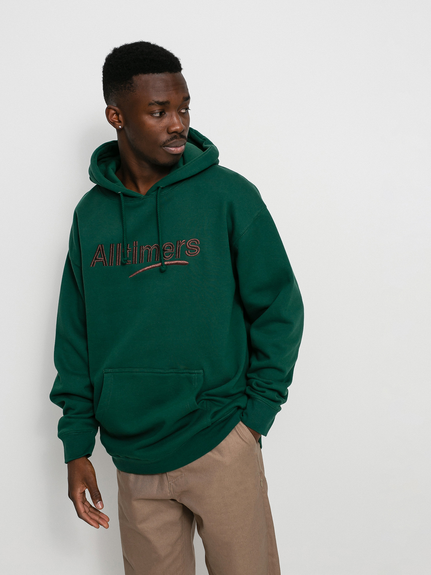 Alltimers Estate Embroidered HD Kapucnis pulóver (green/bronze)