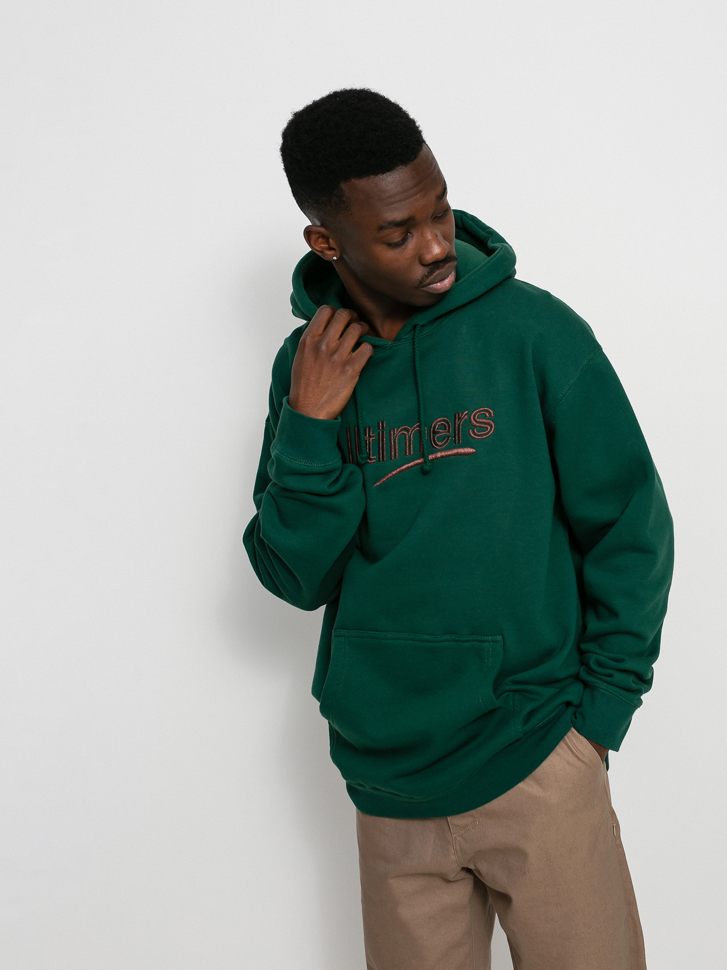 Alltimers Estate Embroidered HD Kapucnis pulóver (green/bronze)