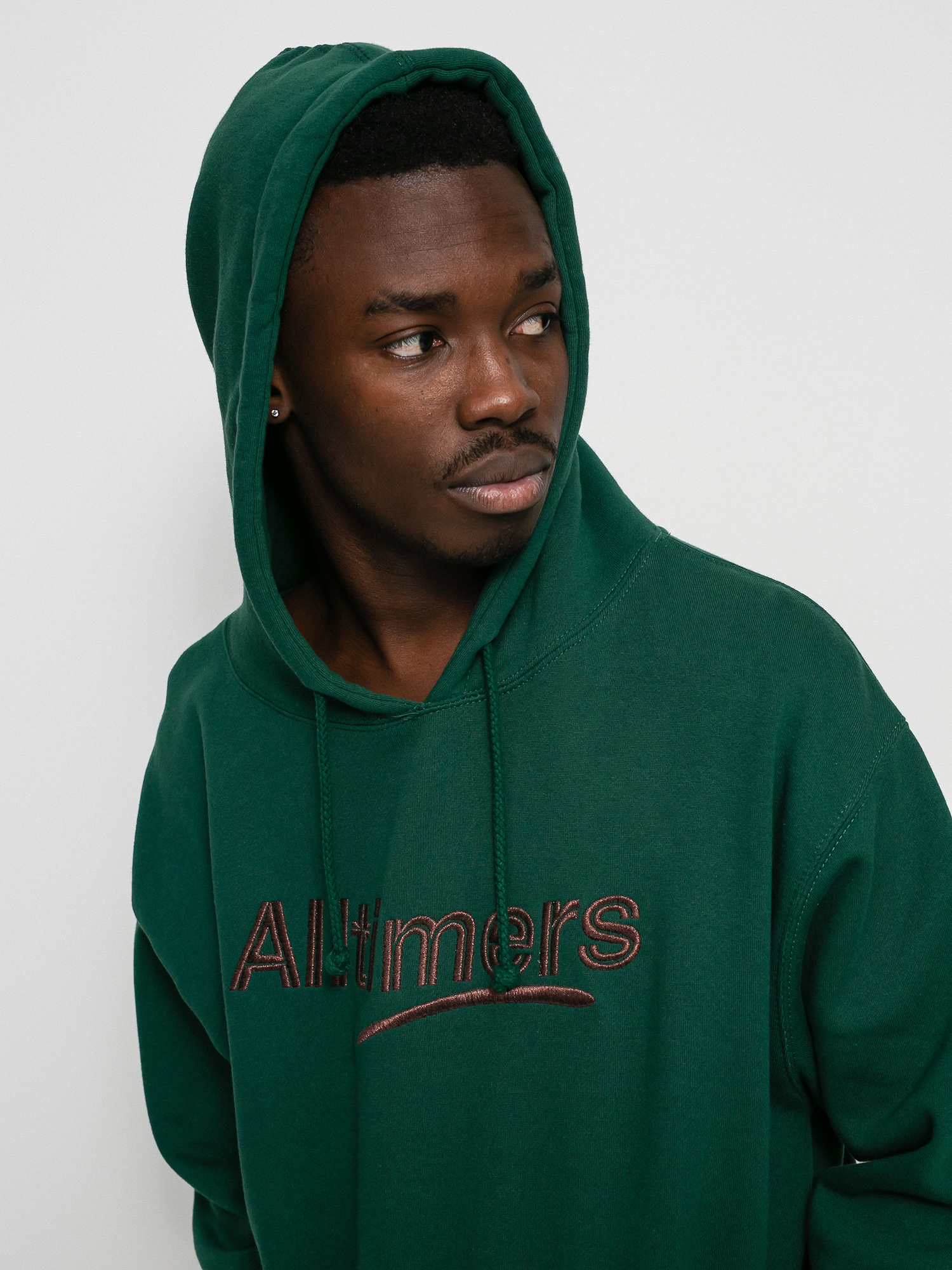 Alltimers Estate Embroidered HD Kapucnis pulóver (green/bronze)