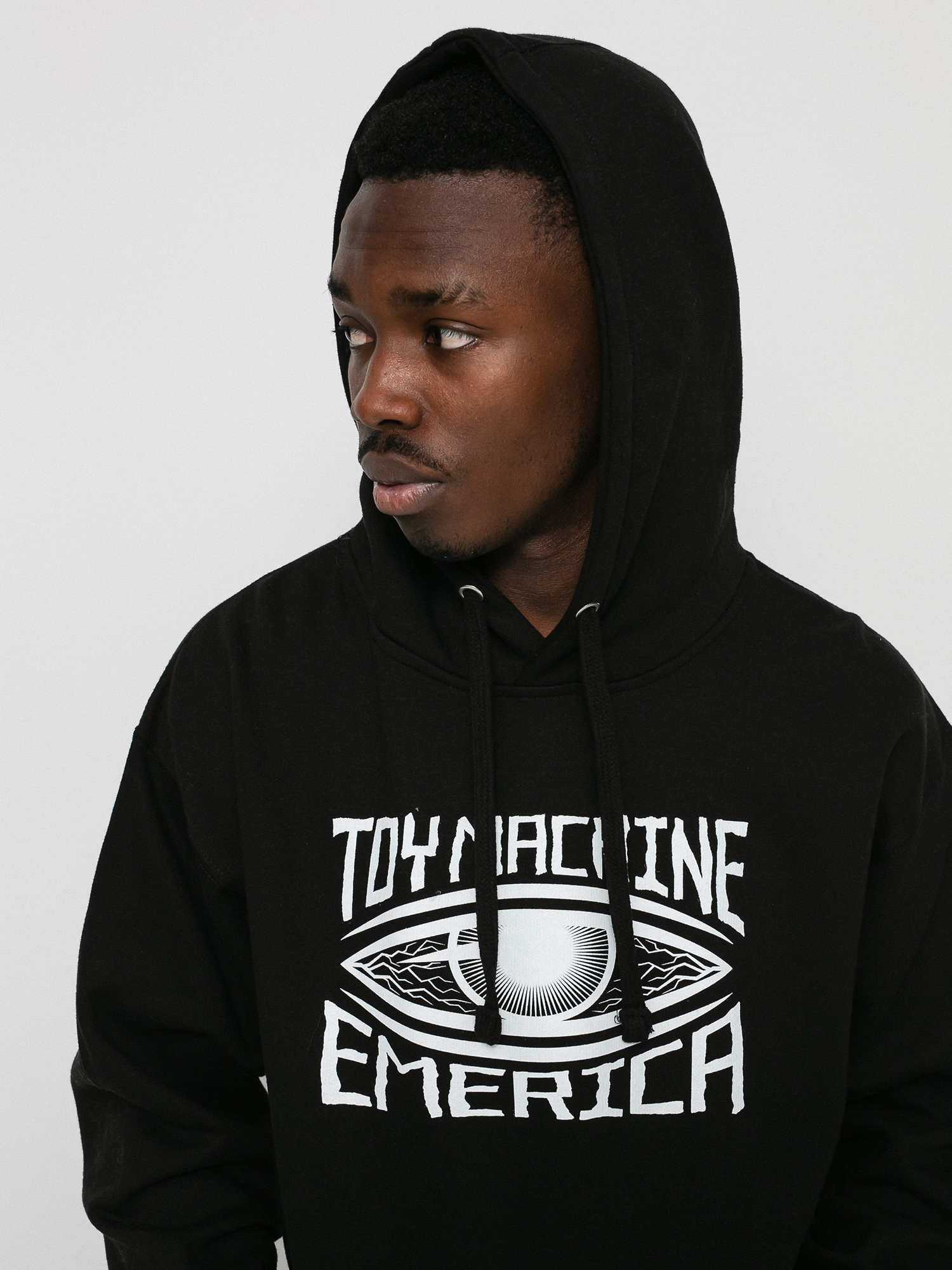 Emerica X Toy Machine Eye HD Kapucnis pulóver (black)