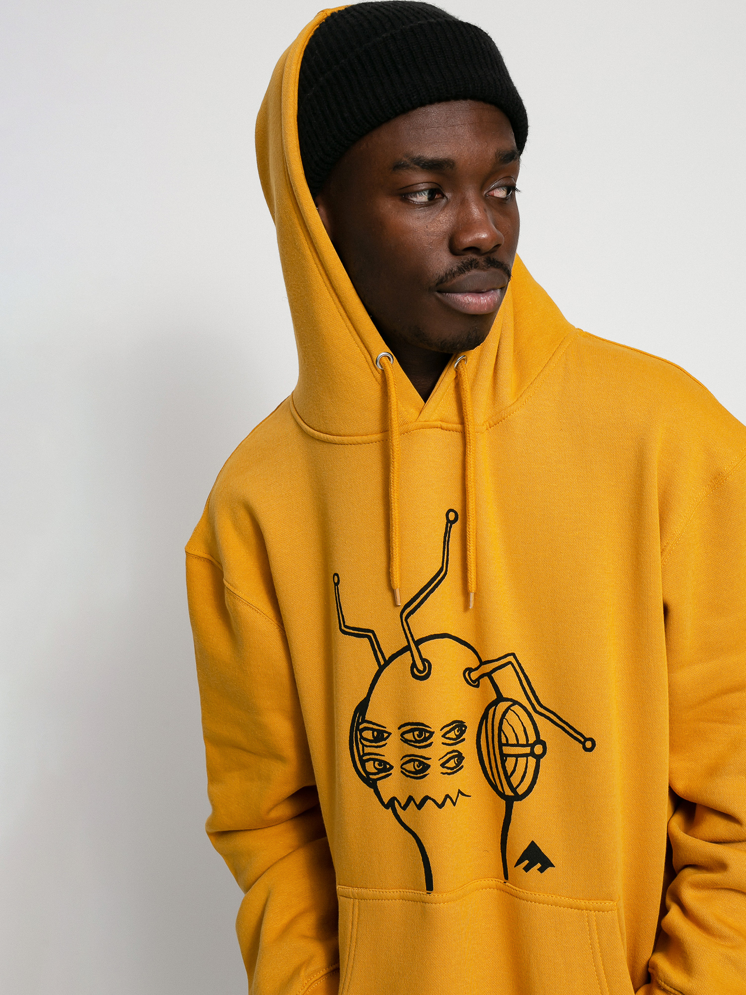 Emerica X Toy Machine Antenna Pulóver (mustard)