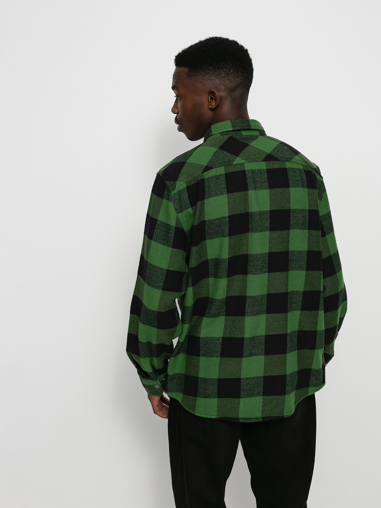 Brixton Coors Pow Bowery Flannel Ls Ing (pine green)