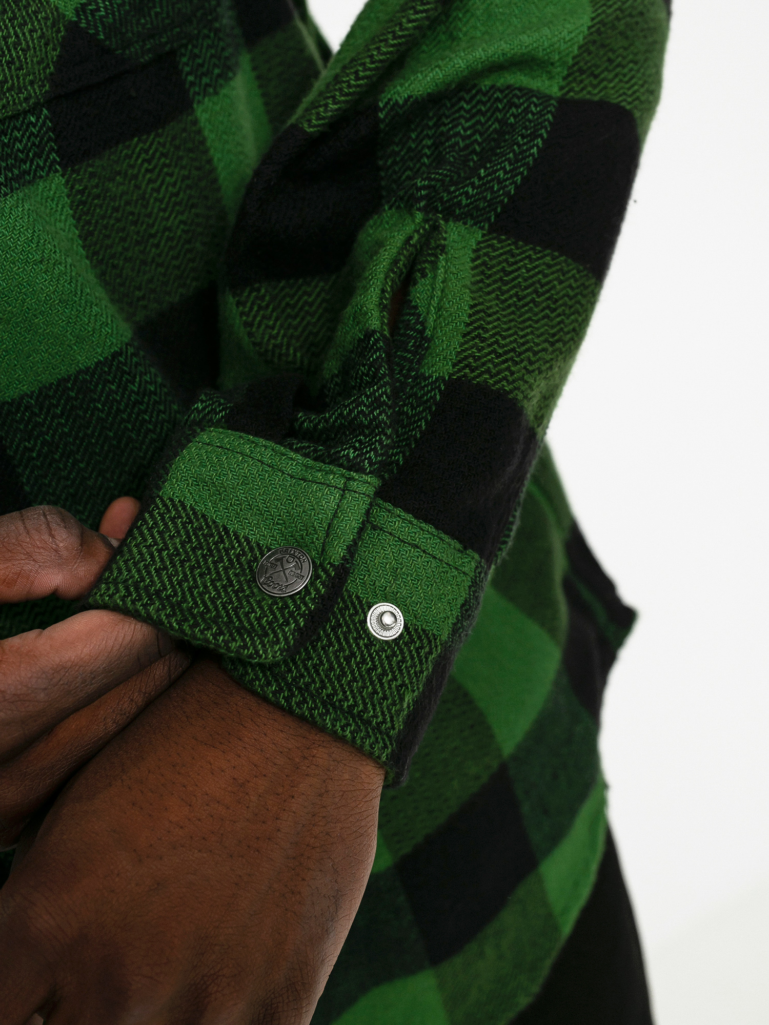 Brixton Coors Pow Bowery Flannel Ls Ing (pine green)