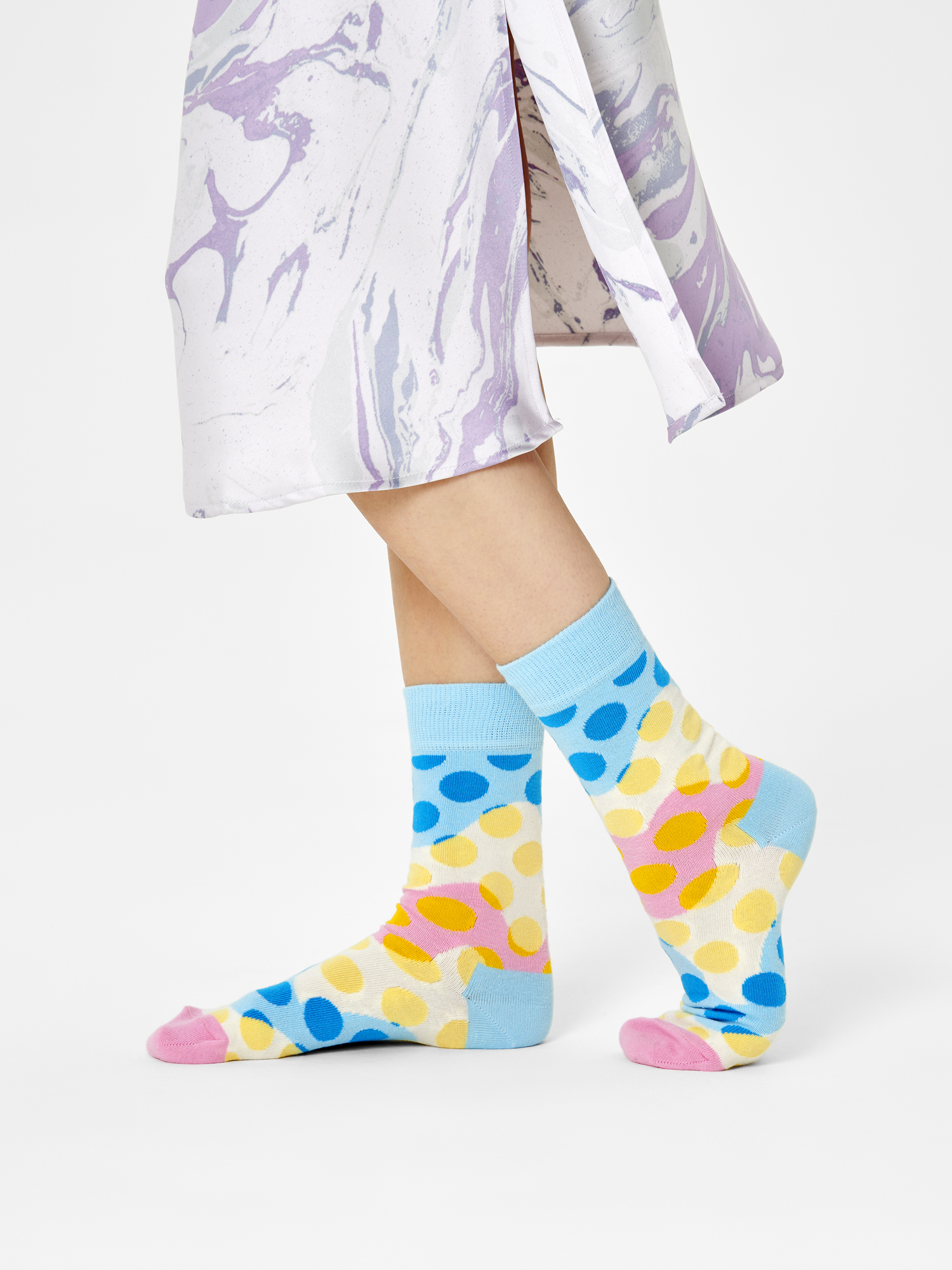 Happy Socks Watercolor Zokni (blue/pink/white)