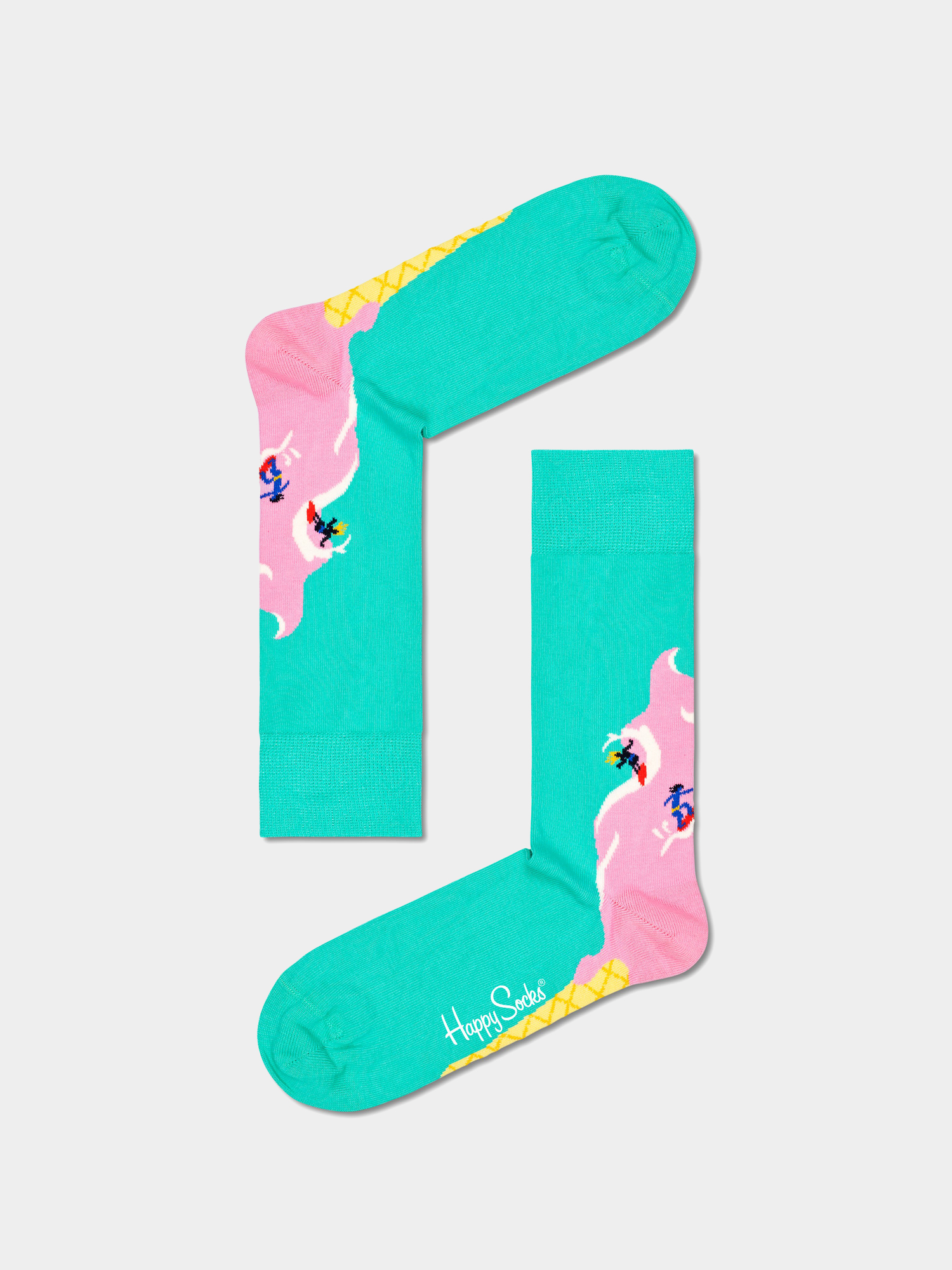 Happy Socks Surfs Up Zokni (mint/pink)