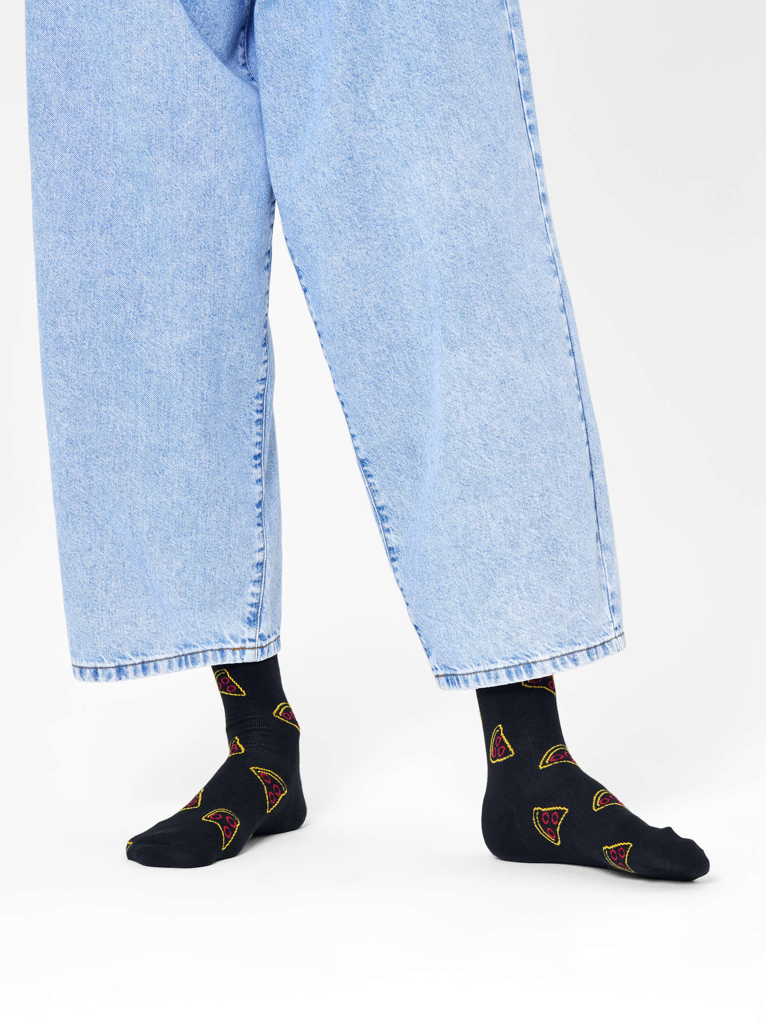 Happy Socks Pizza Slice Zokni (black)