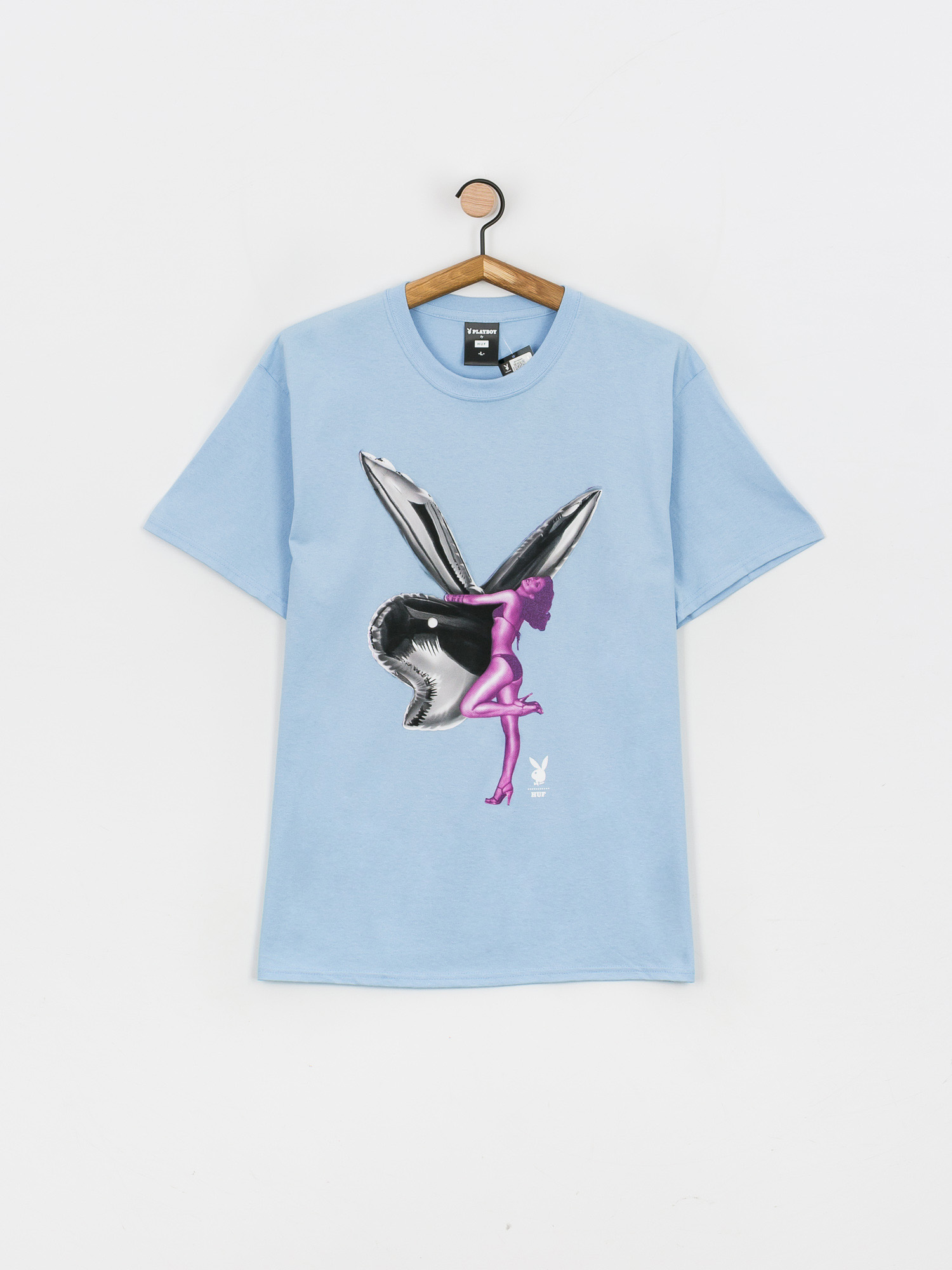 HUF X Playboy Bunny Balloon póló (light blue)