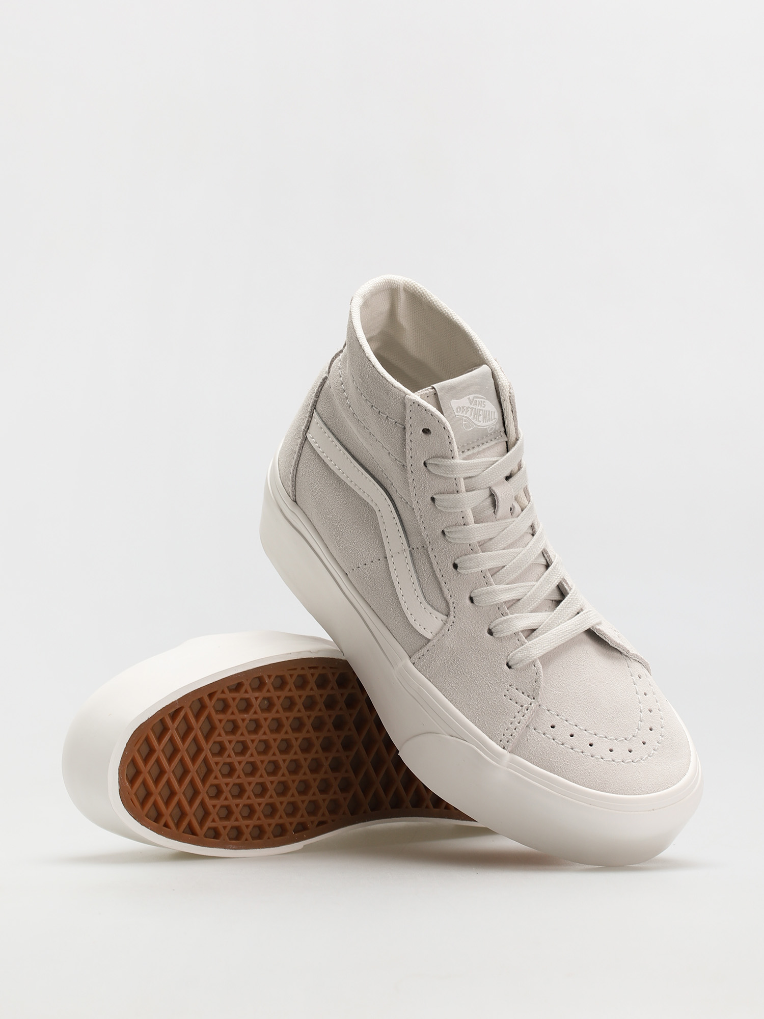 Vans Sk8 Hi Tapered Stackform Cipők (soft suede/dawn blue/true white)