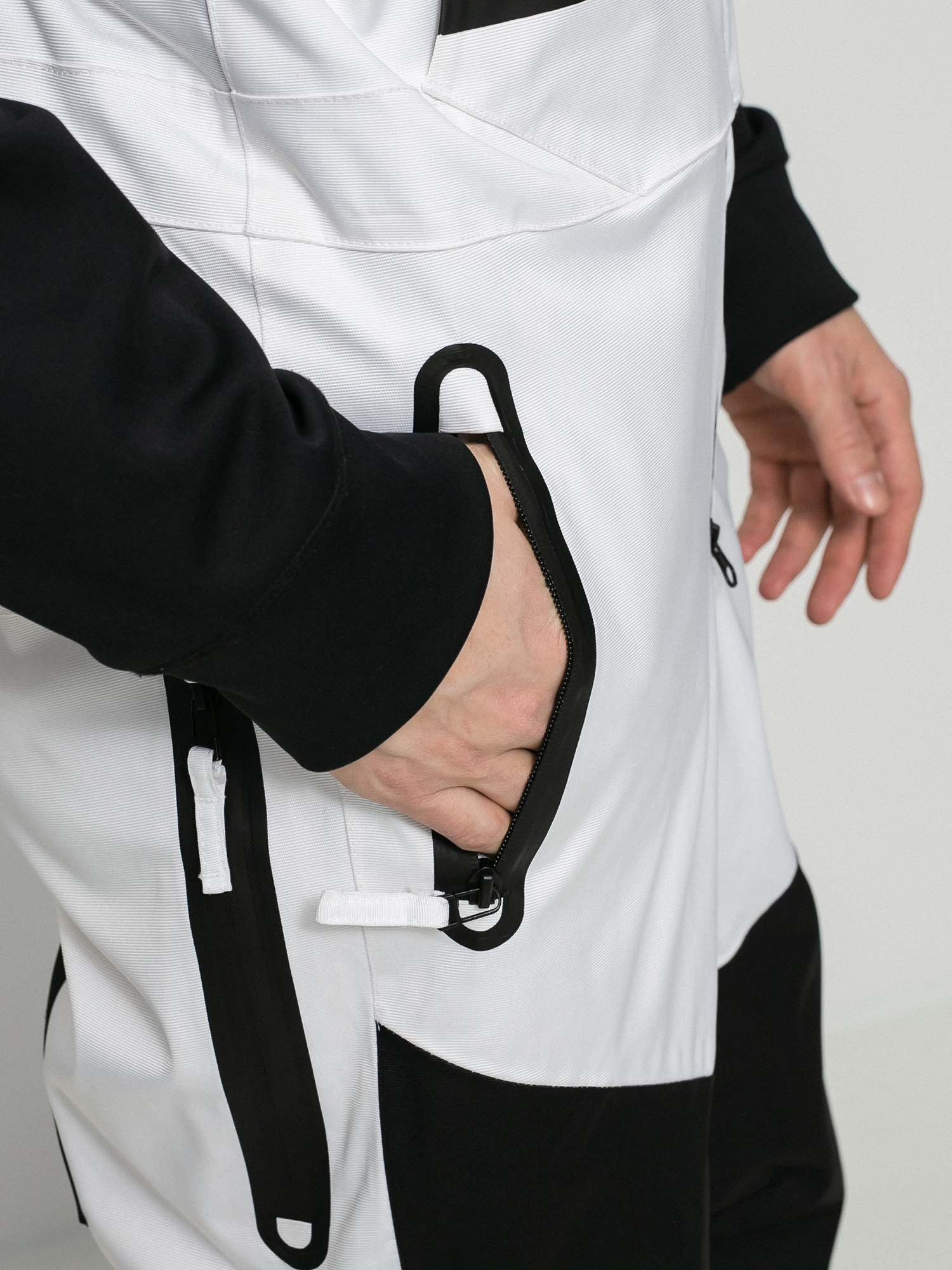 Férfi ThirtyTwo Spring Break Bib Snowboard nadrág (white/black)