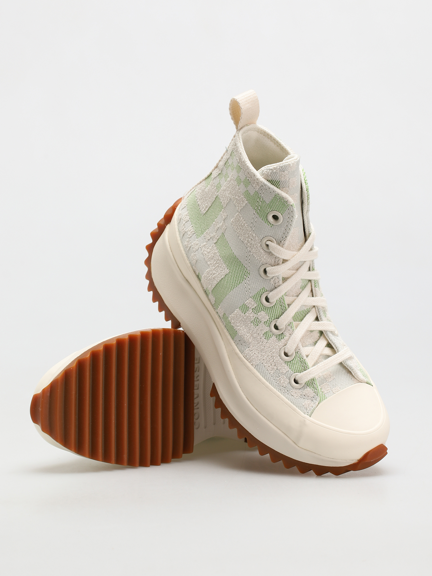 Converse Run Star Hike Hi Cipők (egret/virtual matcha)