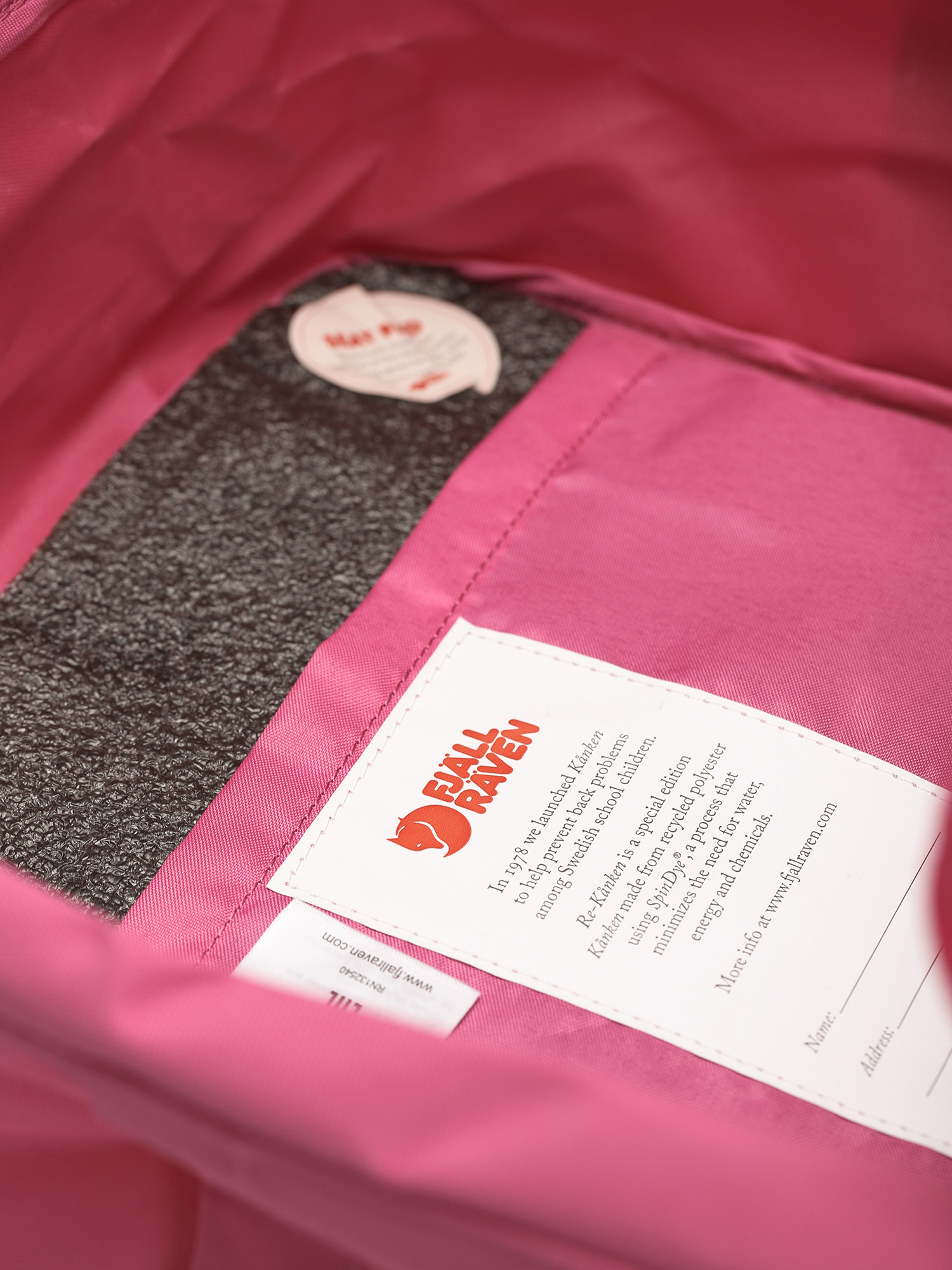 Fjallraven Re Kanken Hátizsák (pink rose)