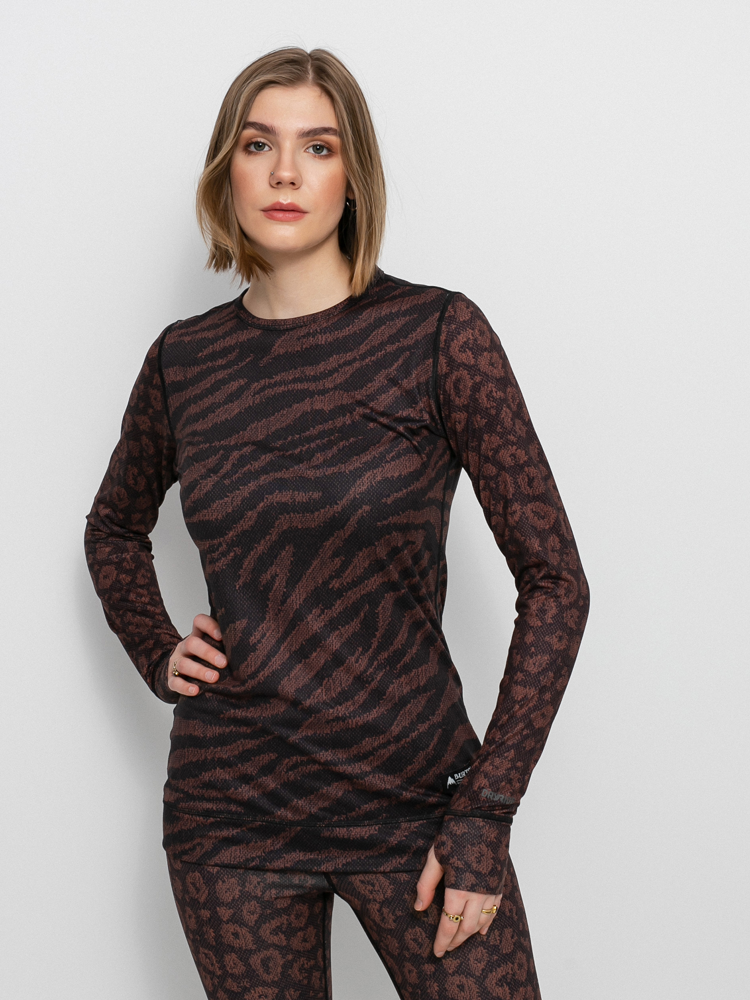 Női Burton Midweight Base Layer Hosszú ujjú thermo felső (animal mashup)