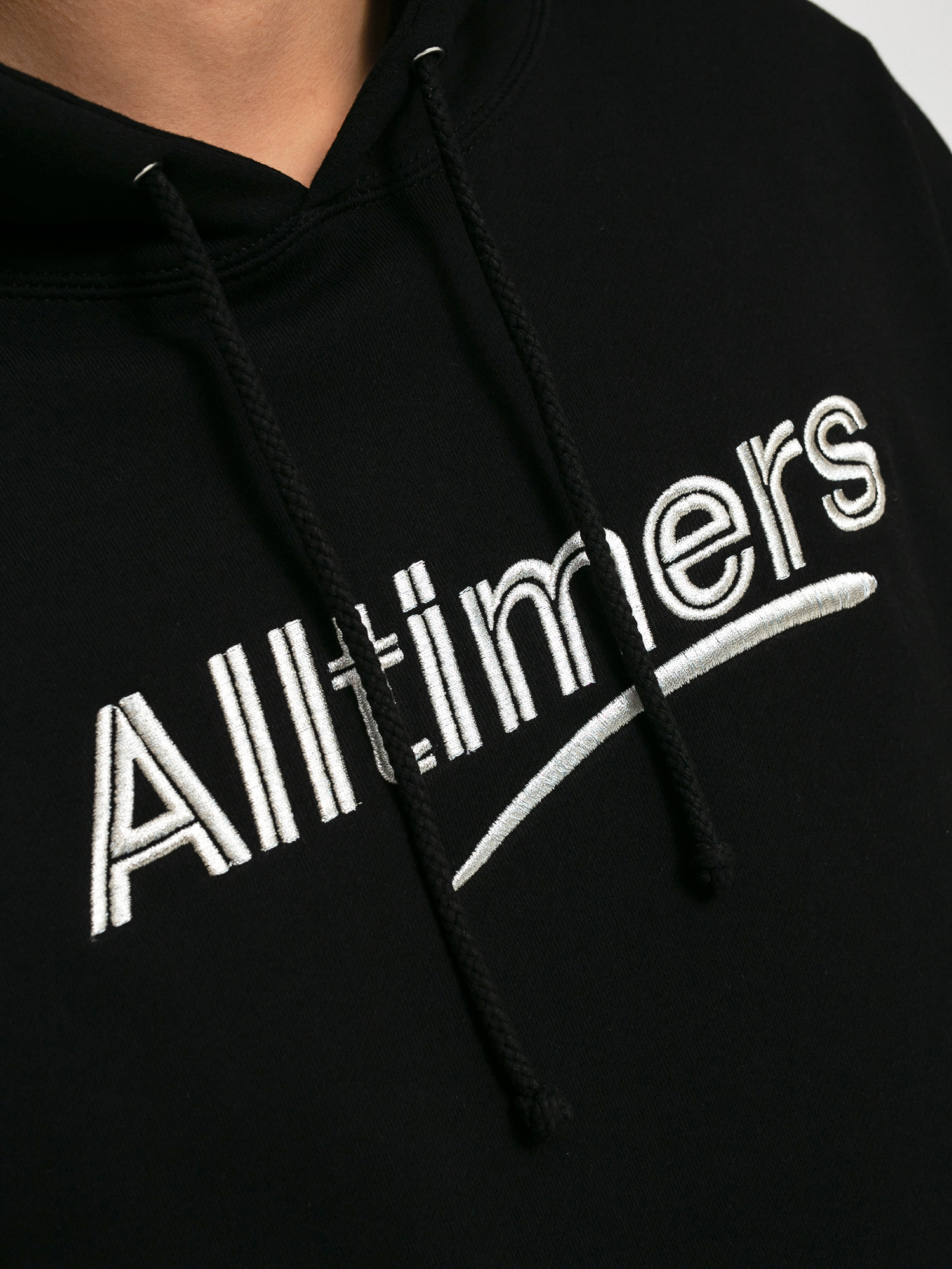 Alltimers Estate Embroidered HD Kapucnis pulóver (black/silver)