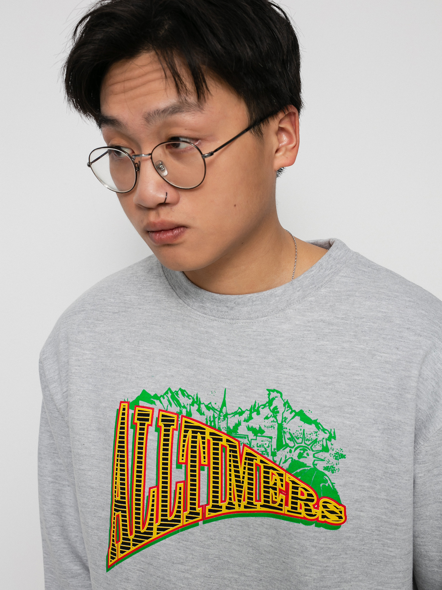 Alltimers Ny Canada Crew Pulóver (heather grey)