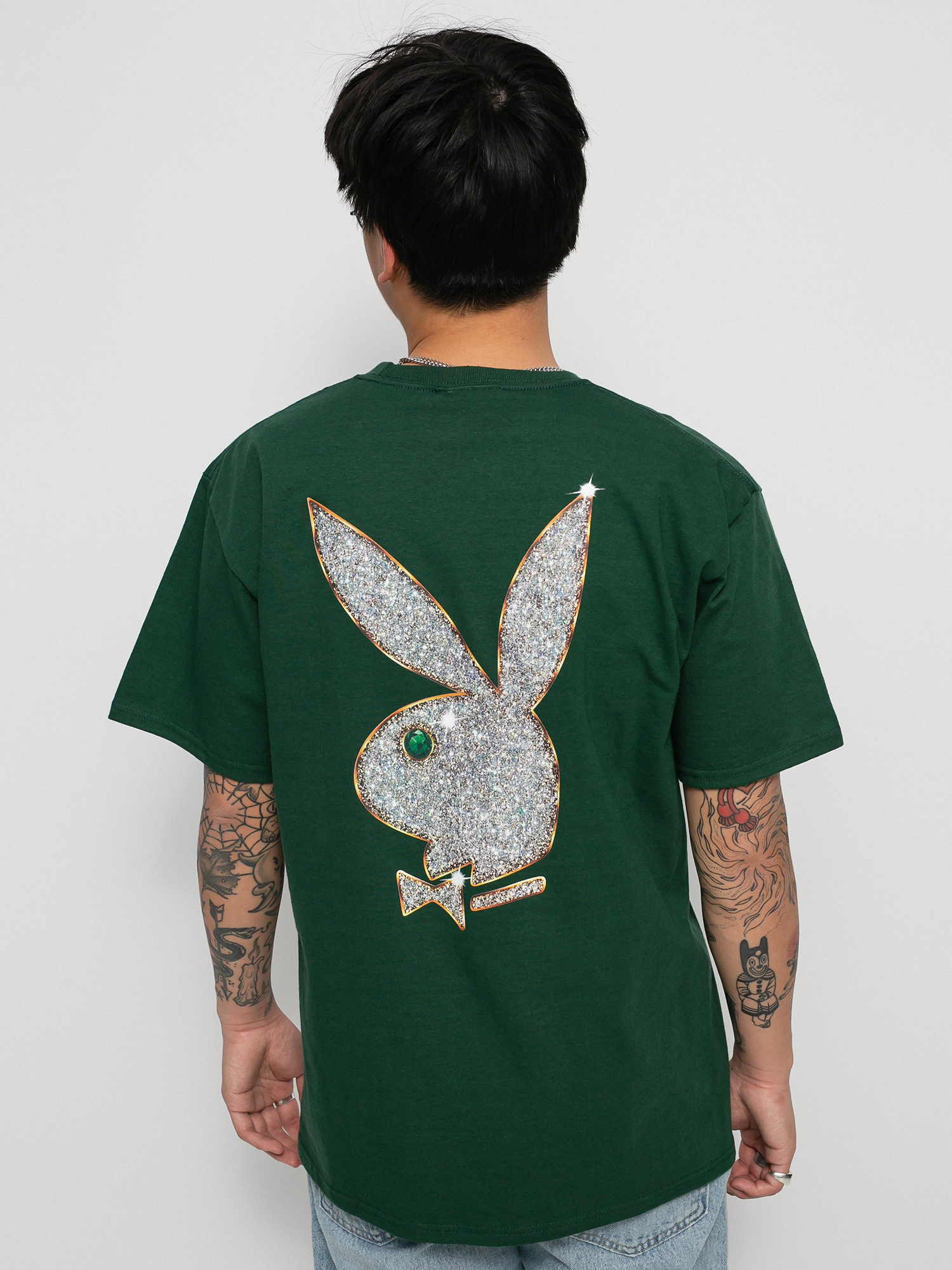 HUF X Playboy Vvs Logo póló (forest green)