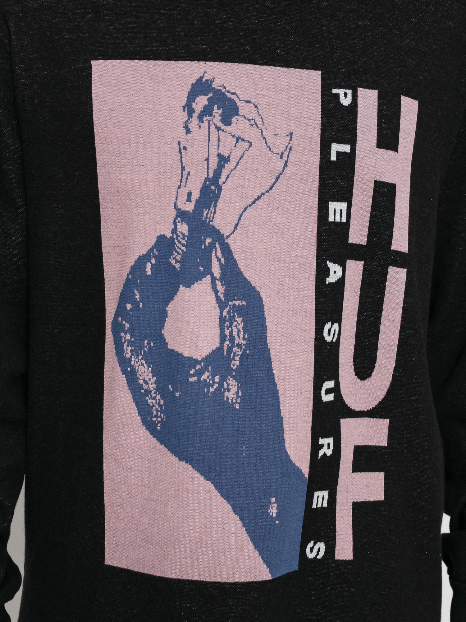 HUF X Pleasures Light Up Jacquard Hosszú ujjú felső (black)