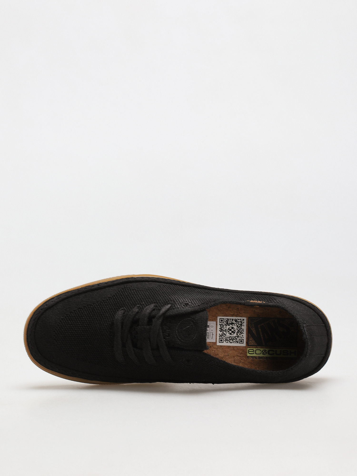 Vans Circle Vee Cipők (black/gum)