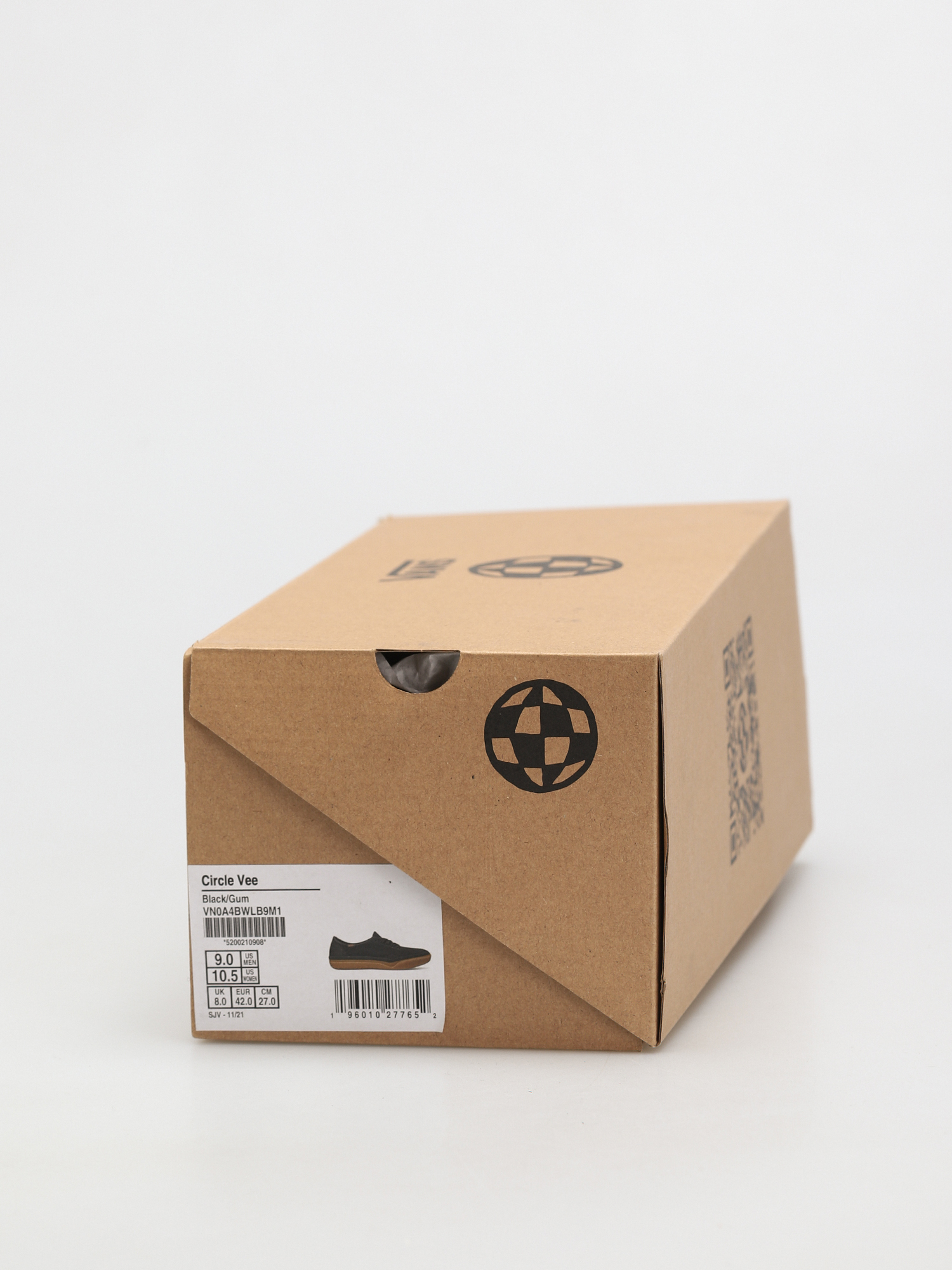 Vans Circle Vee Cipők (black/gum)