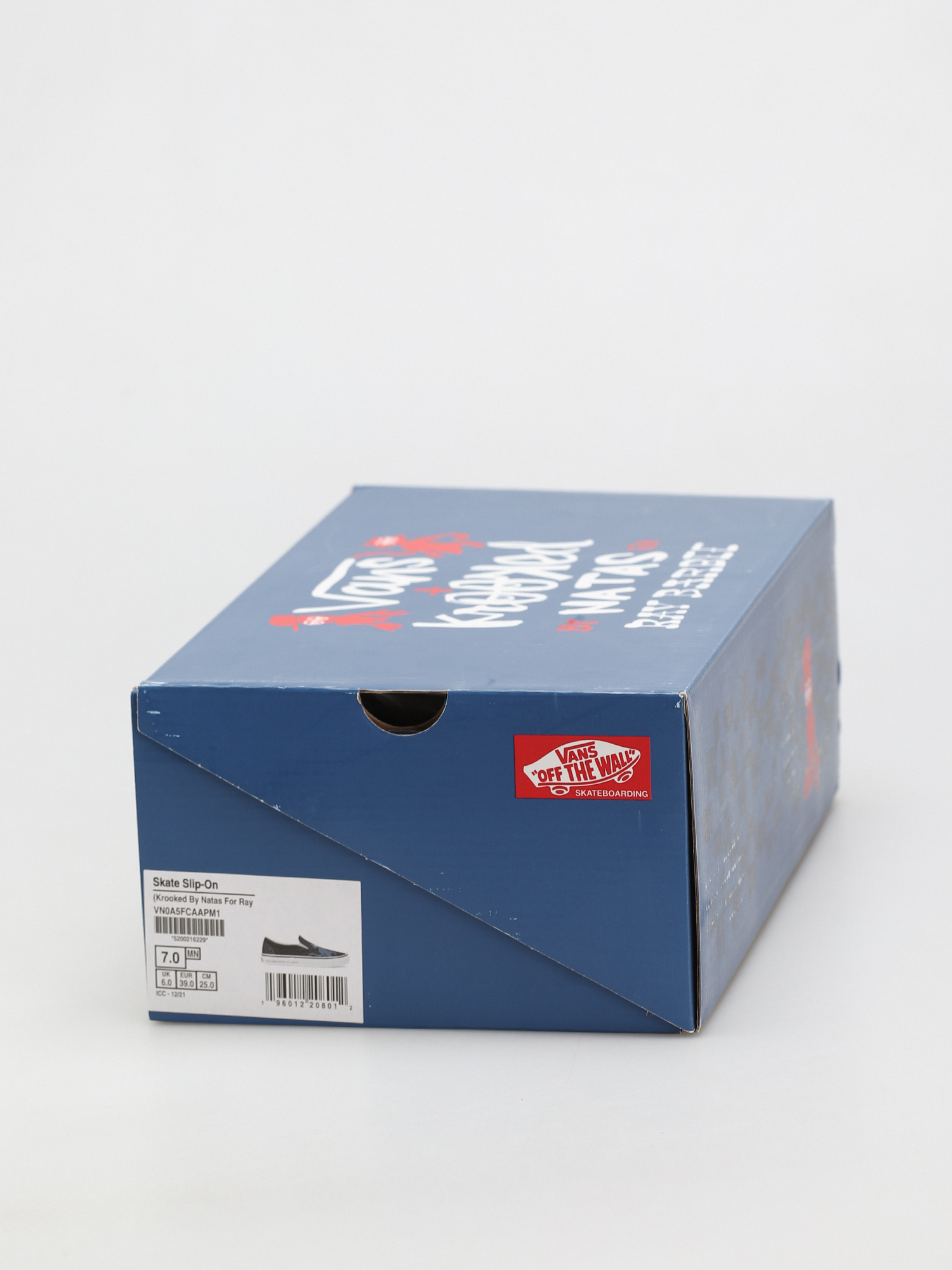 Vans X KROOKED Skate Slip On Cipők (by natas for ray/black)