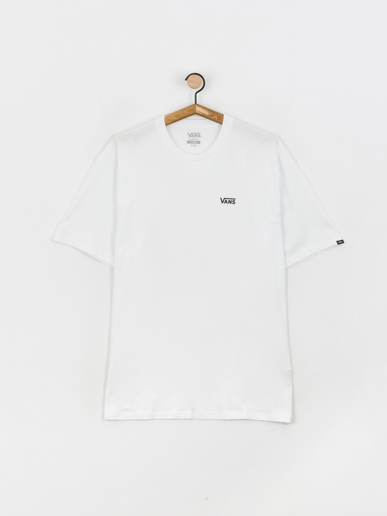 Vans Left Chest Logo Plus póló (white/black)