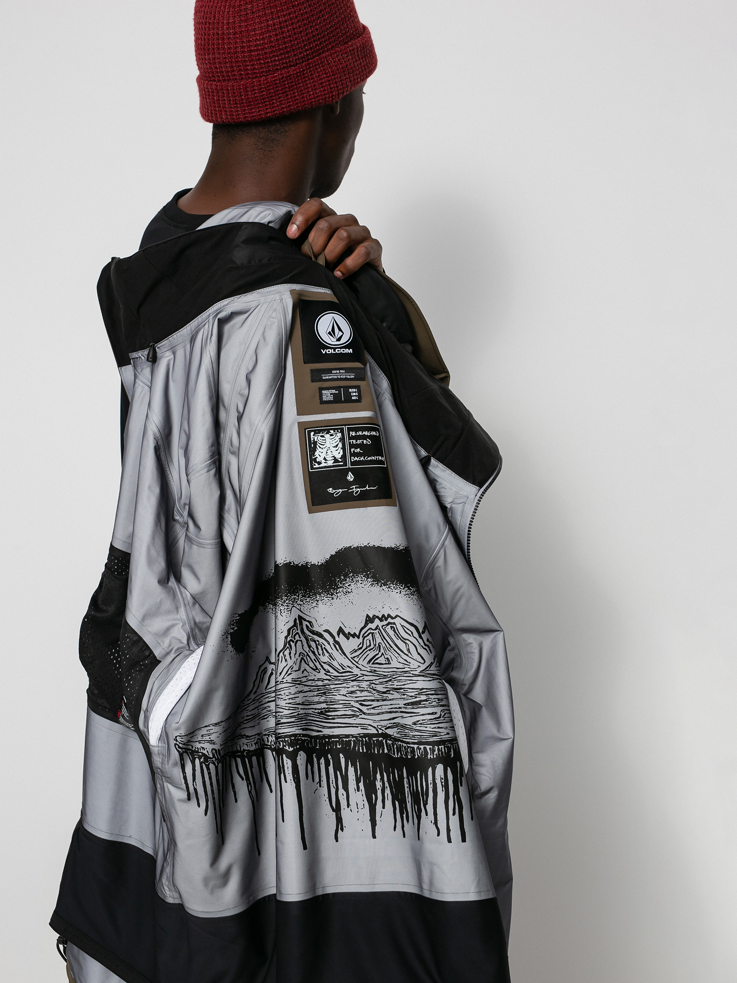 Férfi Volcom Guch Stretch Gore Snowboard dzseki (dark teak)