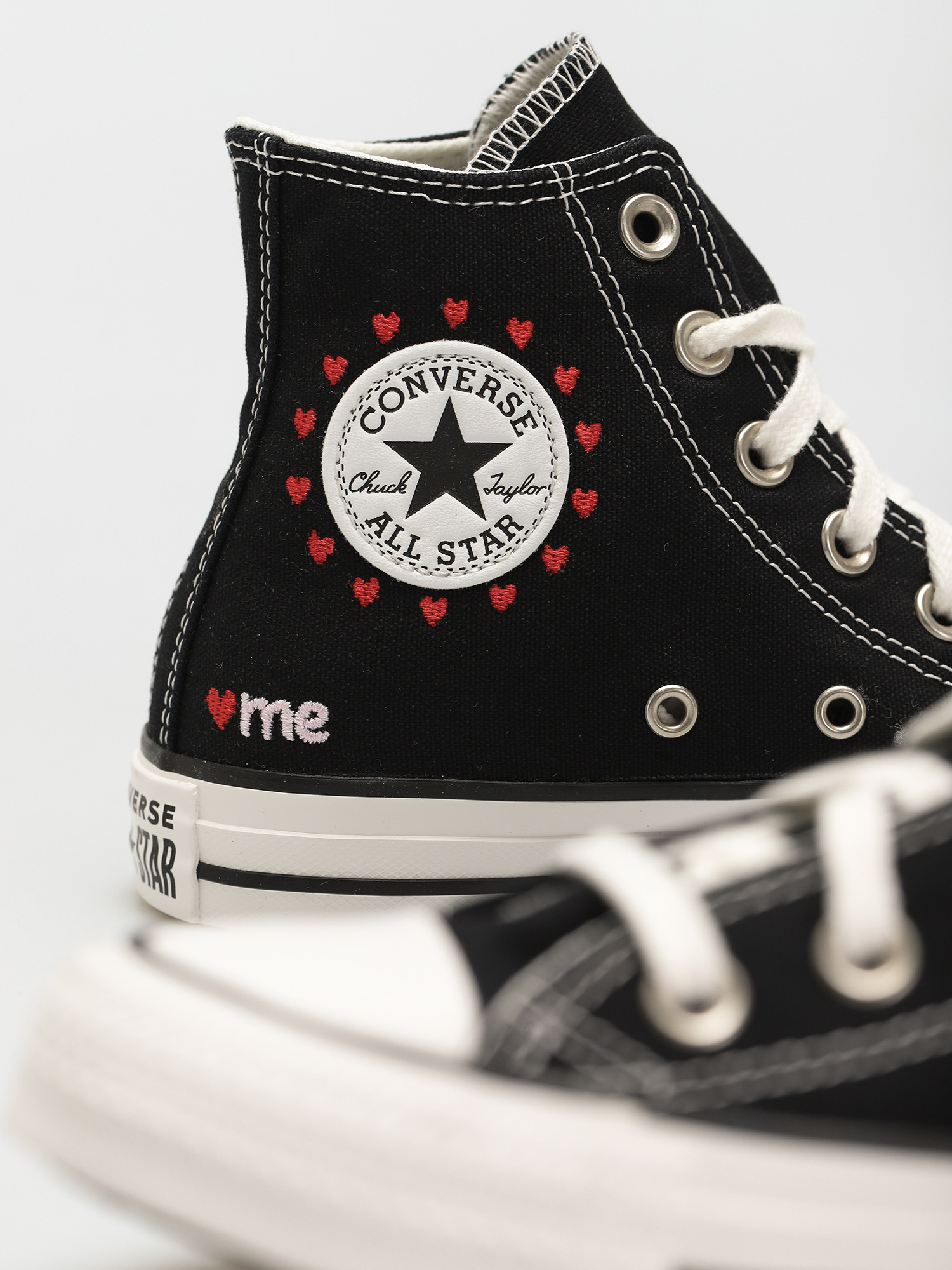 Converse Chuck Taylor All Star Hi Tornacipők Wmn (black/vintage white/cherry blossom)