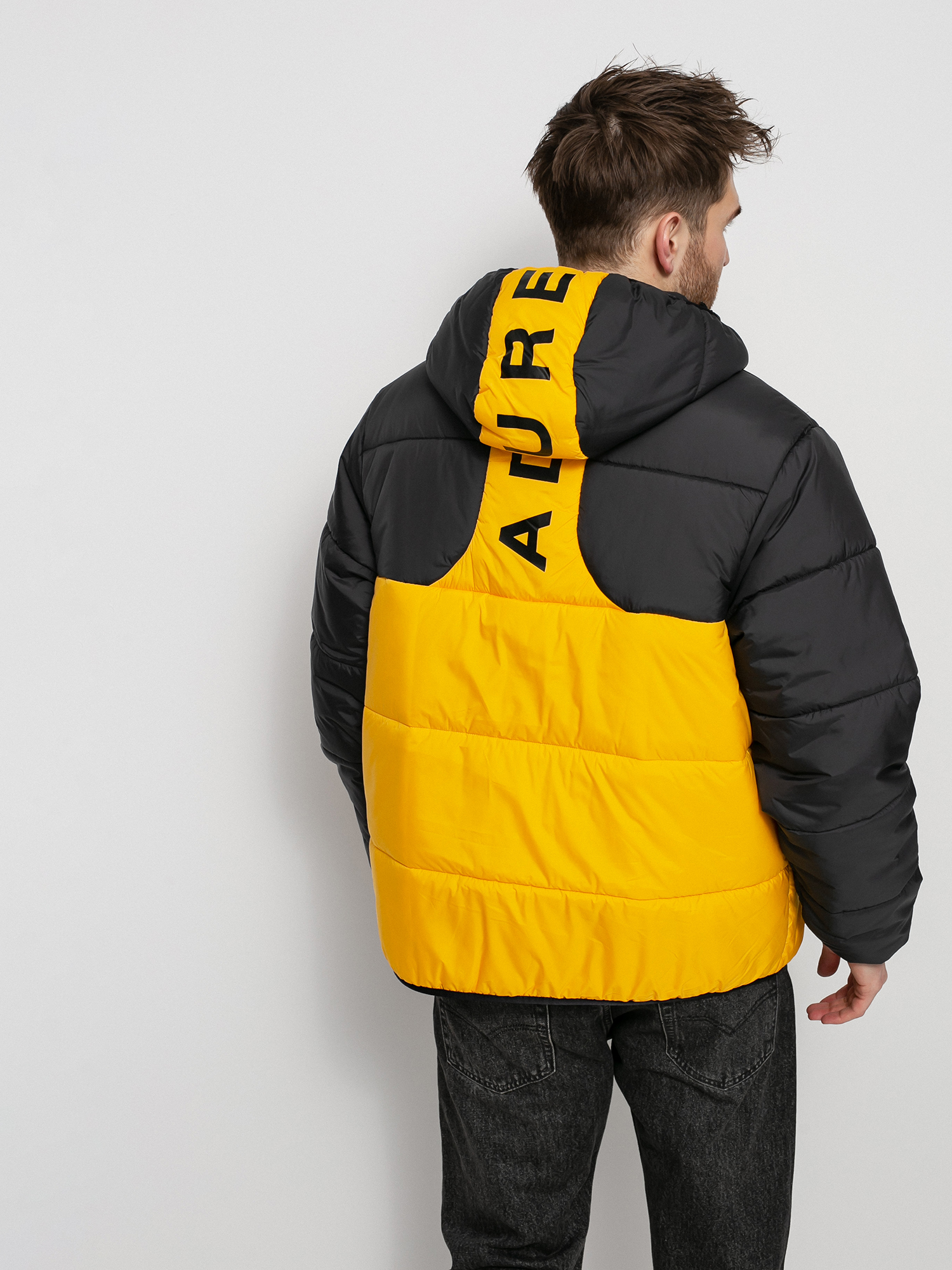 adidas Originals Puffer Dzseki (black/actgol)