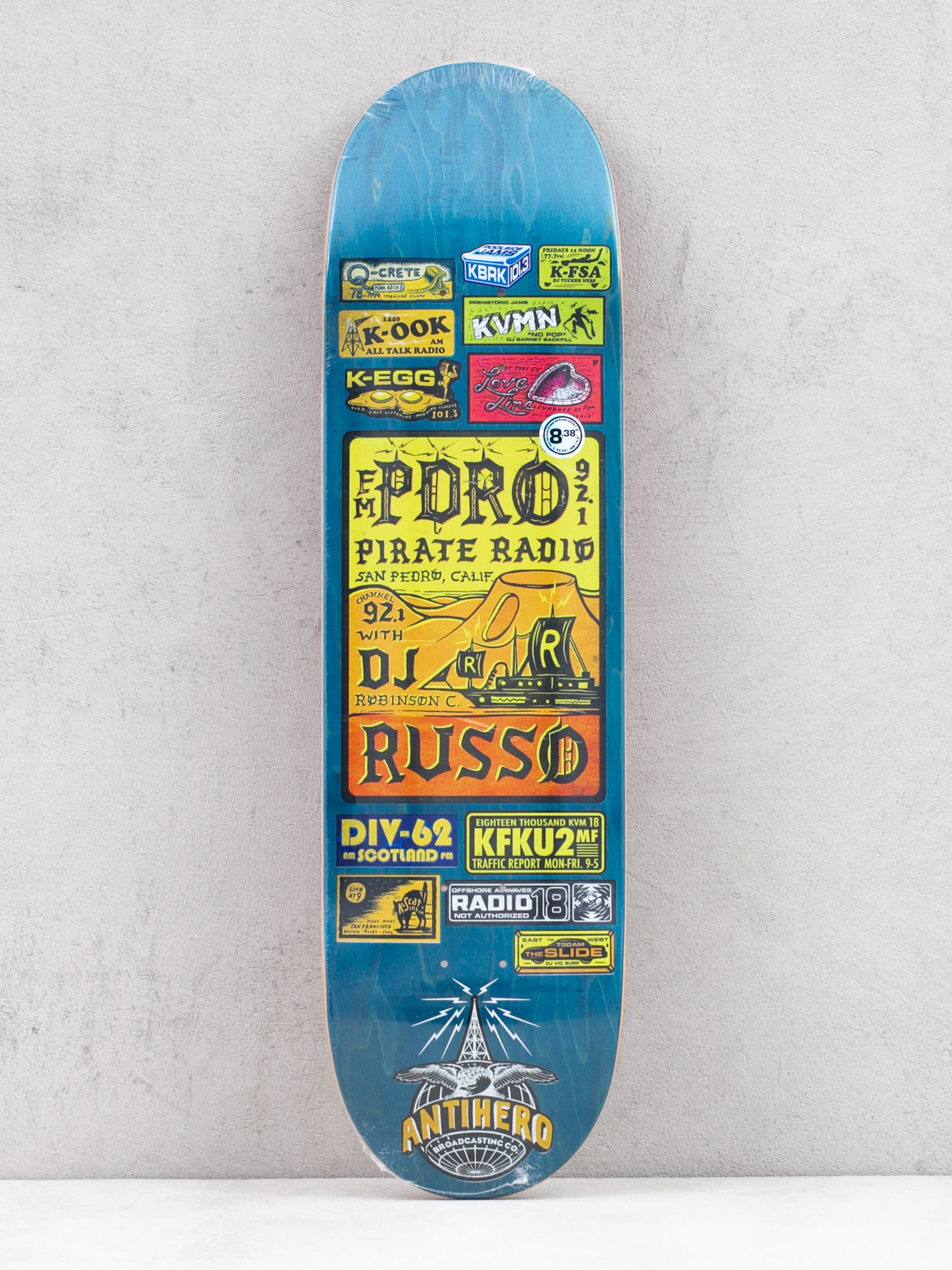 Antihero Russo Broadcasting Gördeszka lap (blue)