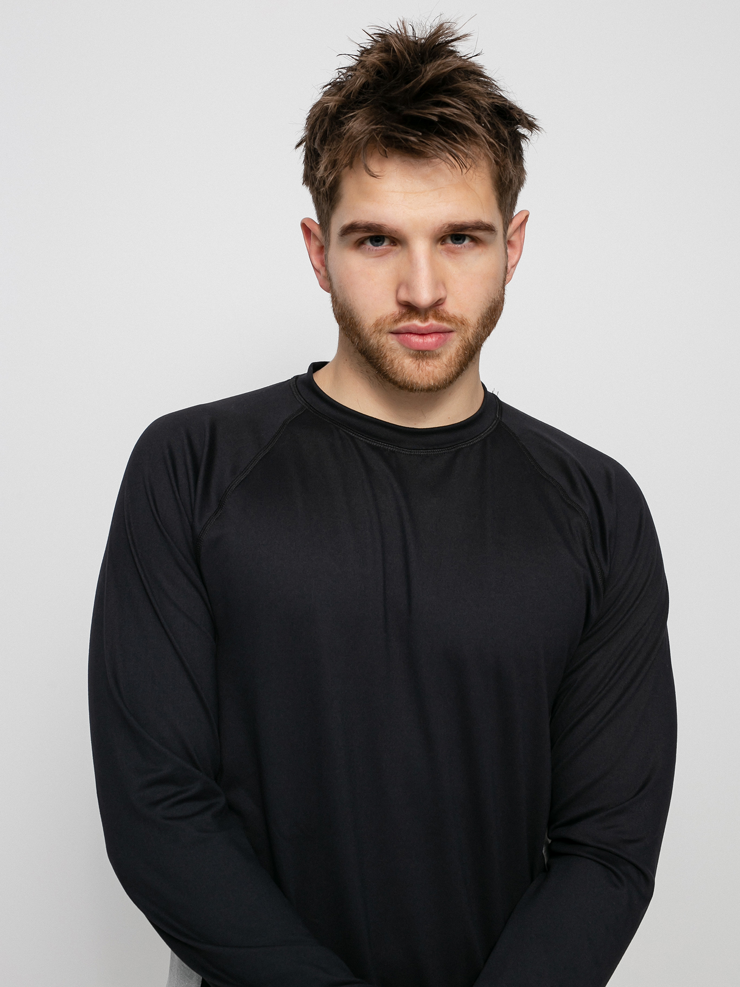 Férfi Burton Midweight X Base Layer Hosszú ujjú thermo felső (true black/gray heather)