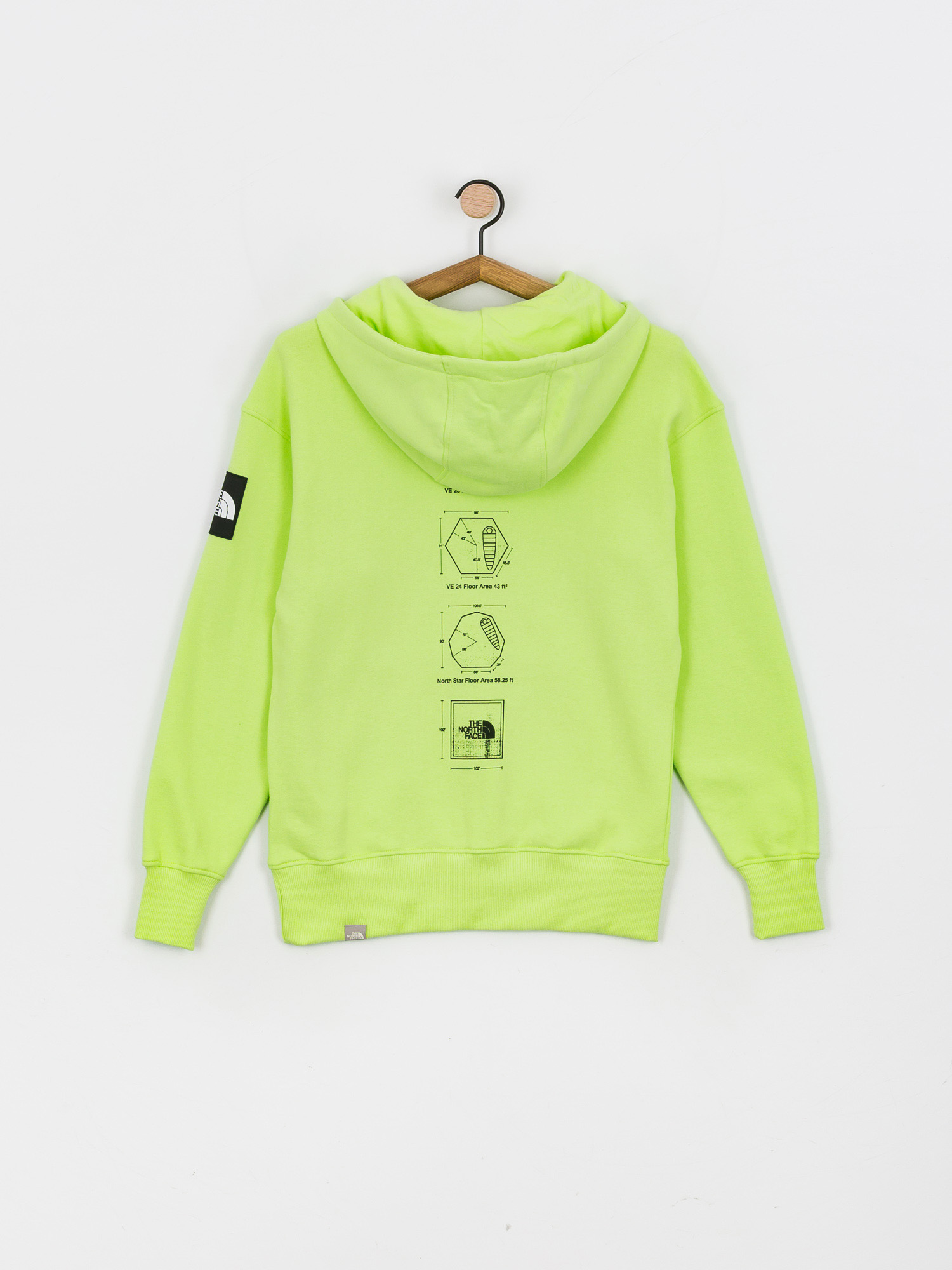 The North Face Galahm Graphic HD Kapucnis pulóver Wmn (sharp green)