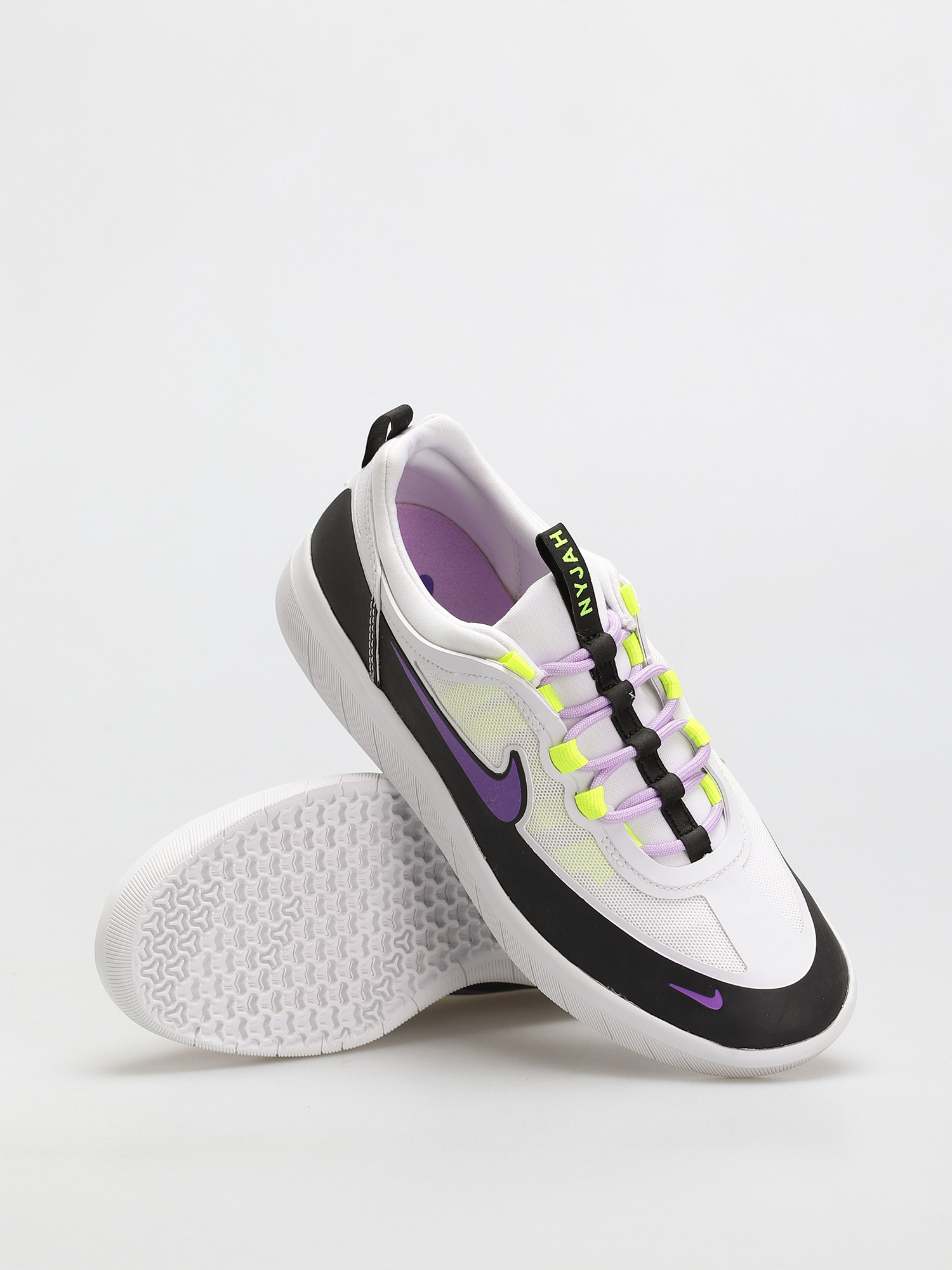 Nike SB Nyjah Free 2 Cipők (black/wild berry white lilac)