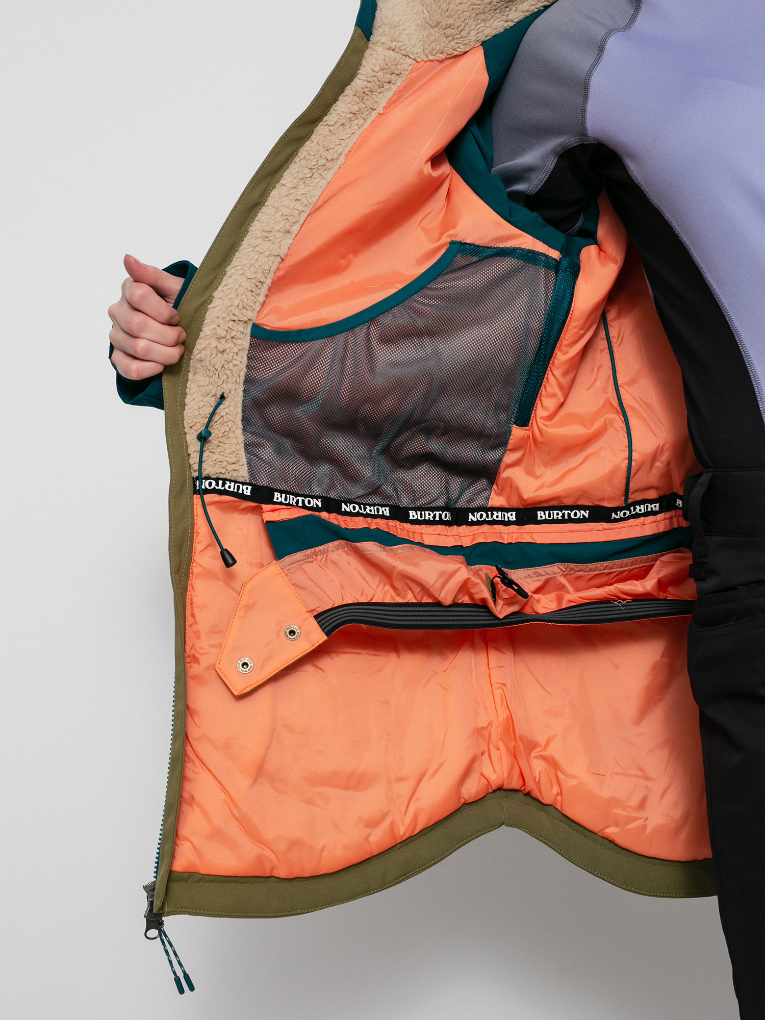 Női Burton Prowess Snowboard dzseki (shaded spruce/martini olive/persimmon)