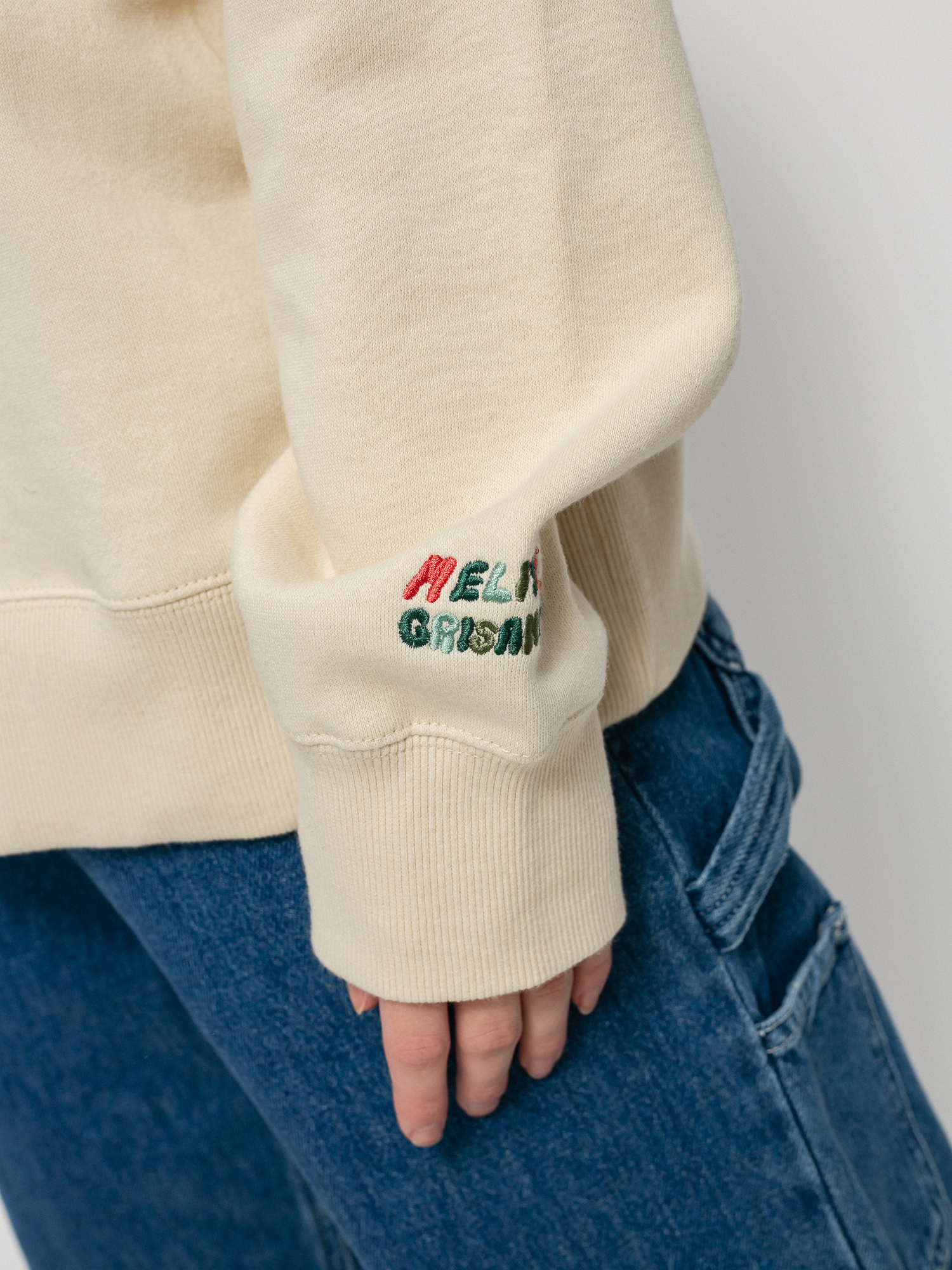 RVCA Mel G Flutter Crew Pulóver Wmn (birch)