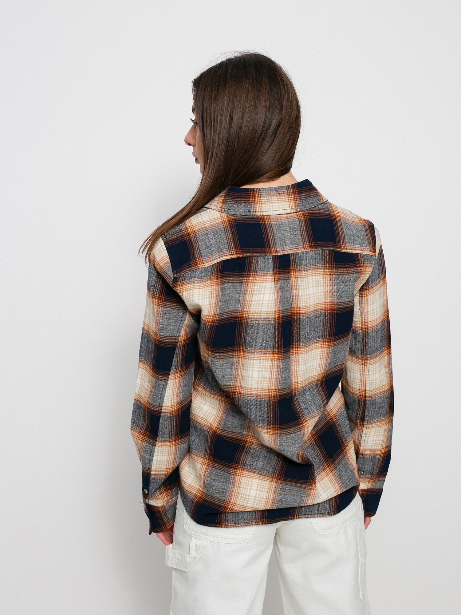 Brixton Bowery Stt Flannel Ls Ing Wmn (navy)