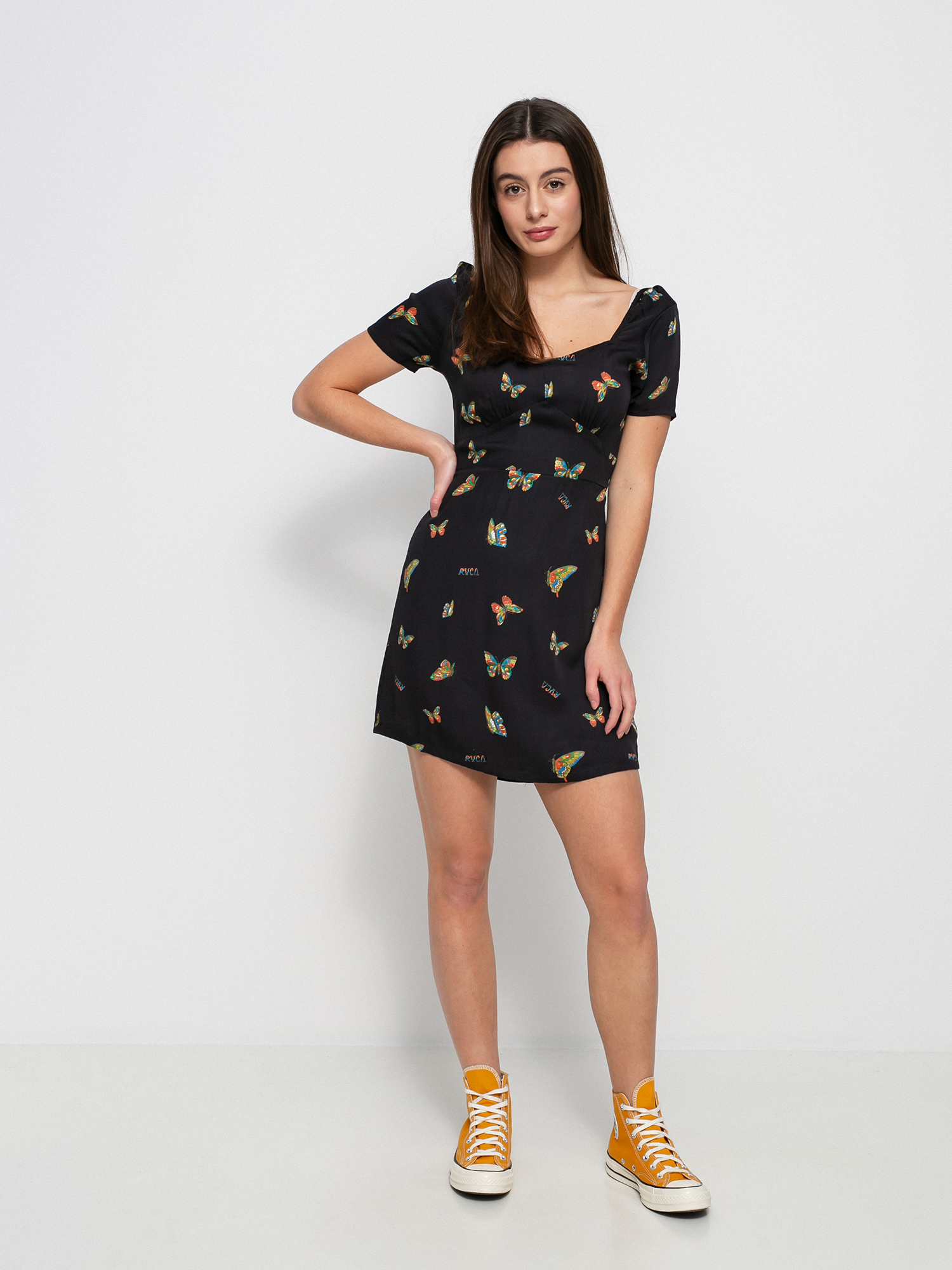 RVCA Flutter Fenced Ruha Wmn (black)