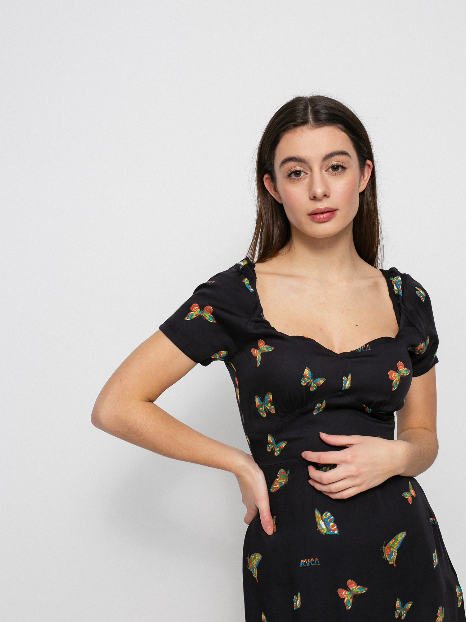 RVCA Flutter Fenced Ruha Wmn (black)