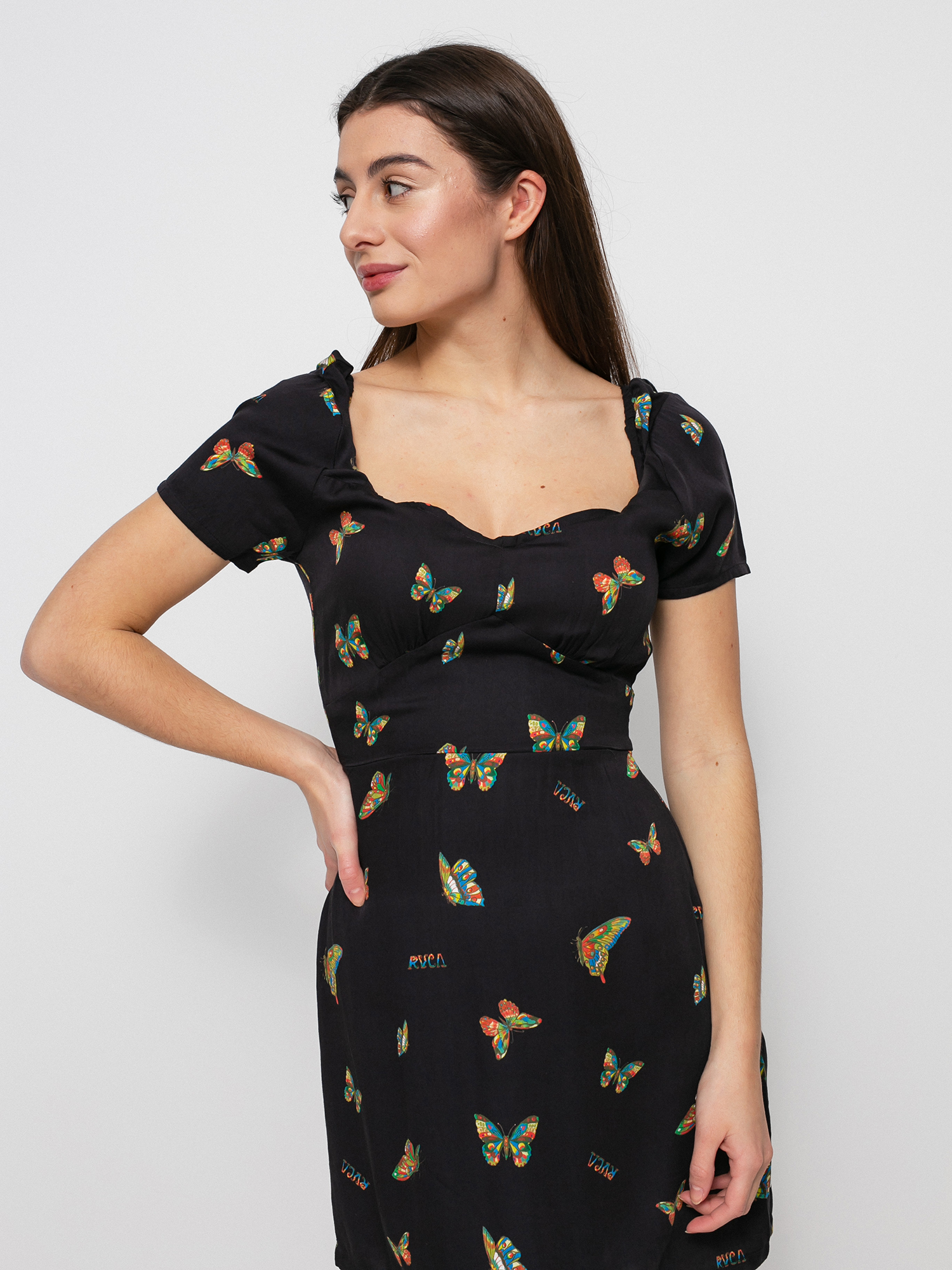 RVCA Flutter Fenced Ruha Wmn (black)