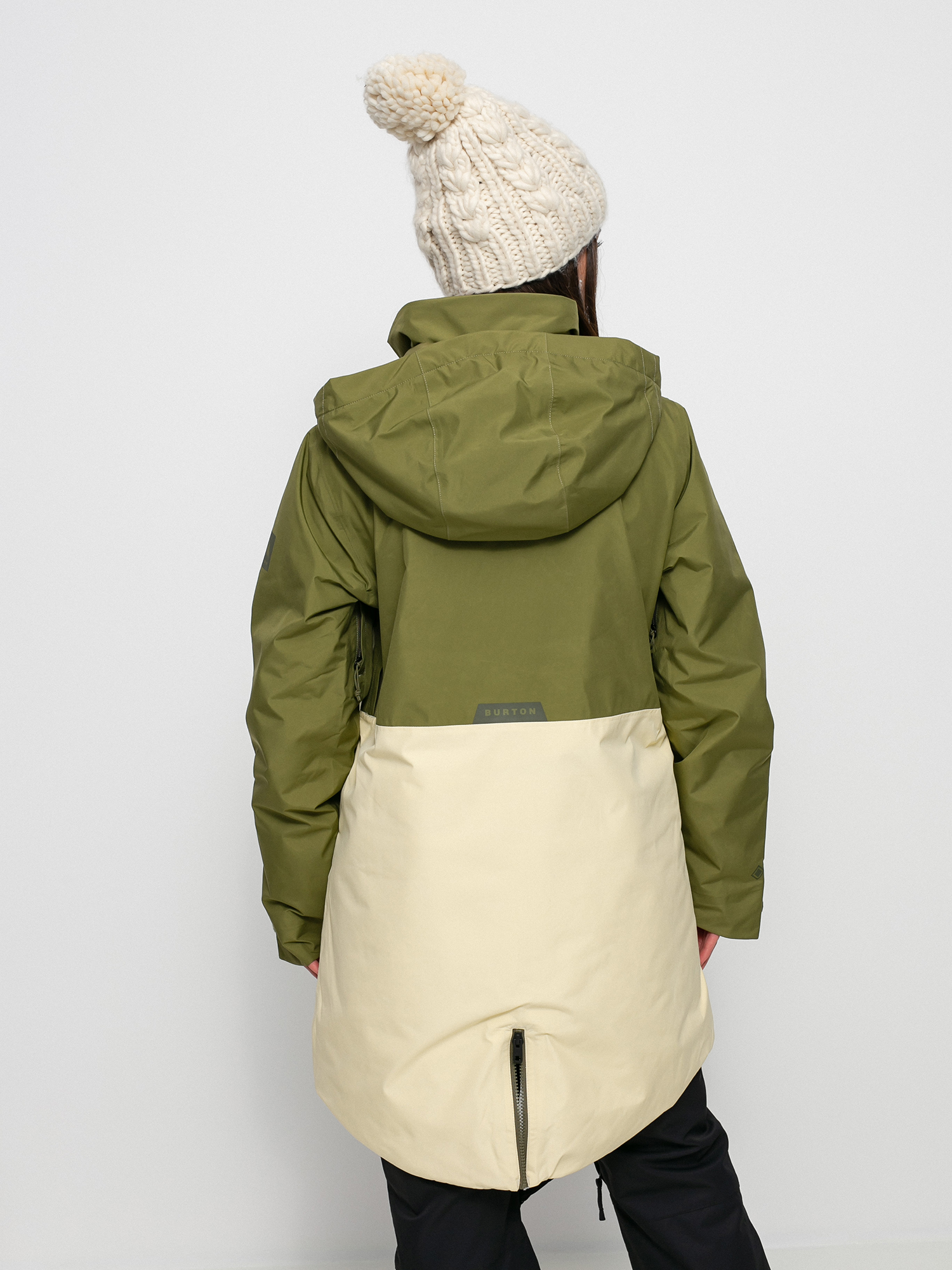 Női Burton Gore Tex Treeline Snowboard dzseki (martini olive/creme brulee)