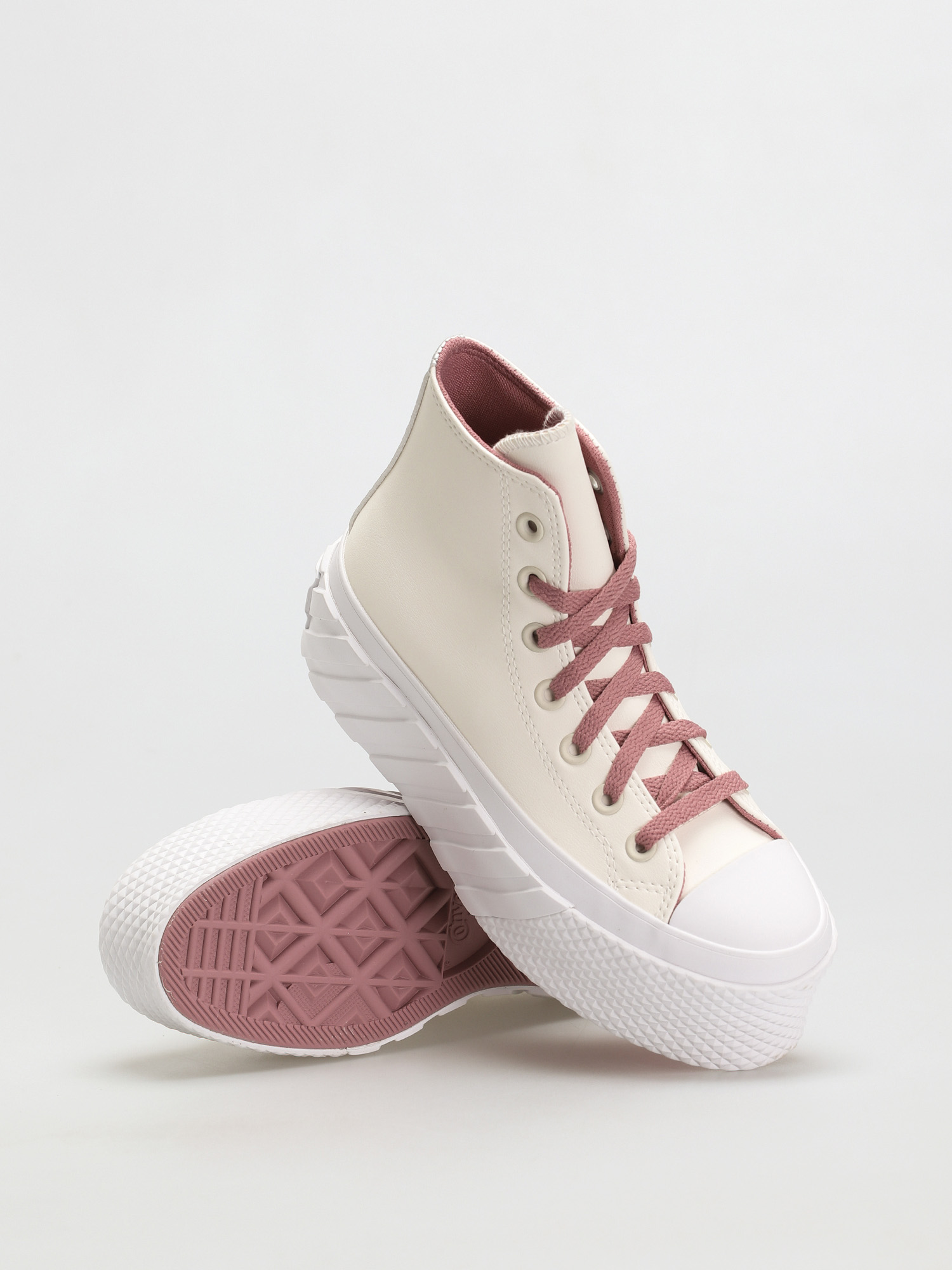 Converse Chuck Taylor All Star Lift 2X Hi Cipők Wmn (egret/pink aura/white)