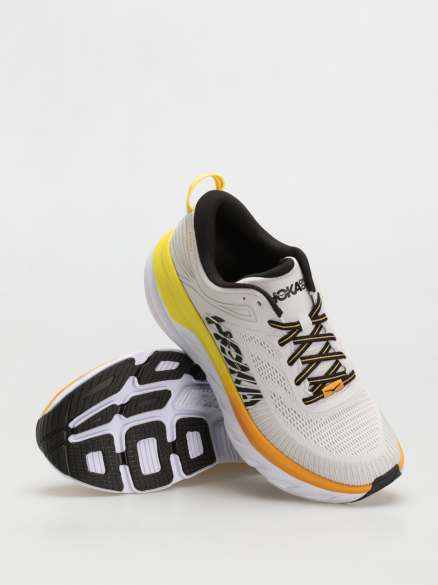 Hoka One One Bondi 7 Cipők (nimbus cloud/radiant yellow)