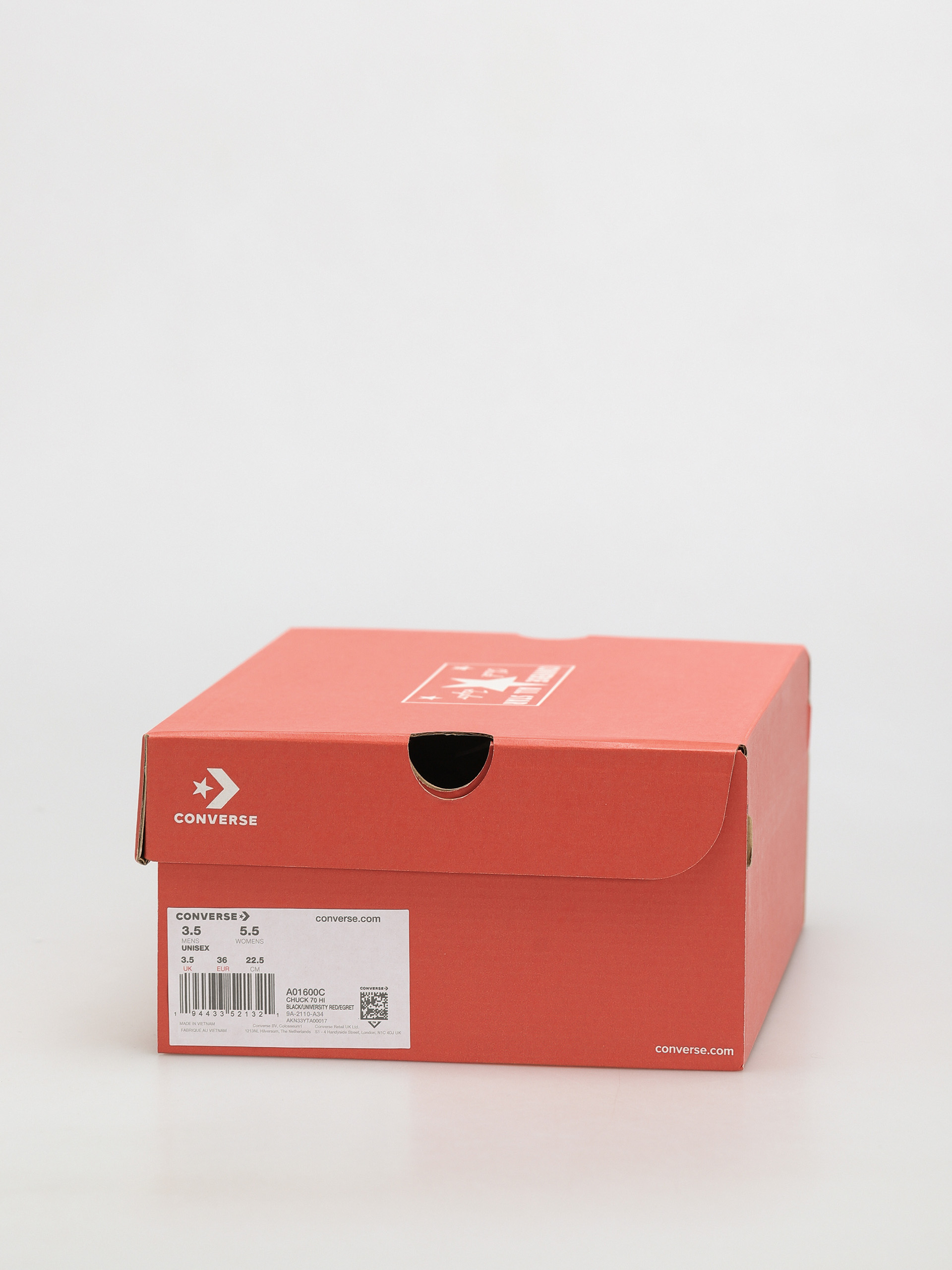 Converse Chuck 70 Hi Tornacipők (black/university red/egret)